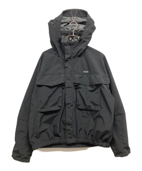 HUF / GUIDE SHELL JACKET/M/ナイロン/GRY/無地/汚れ有 中古・古着通販】HUF (ハフ) GUIDE SHELL JACKET ブラック サイズ:M