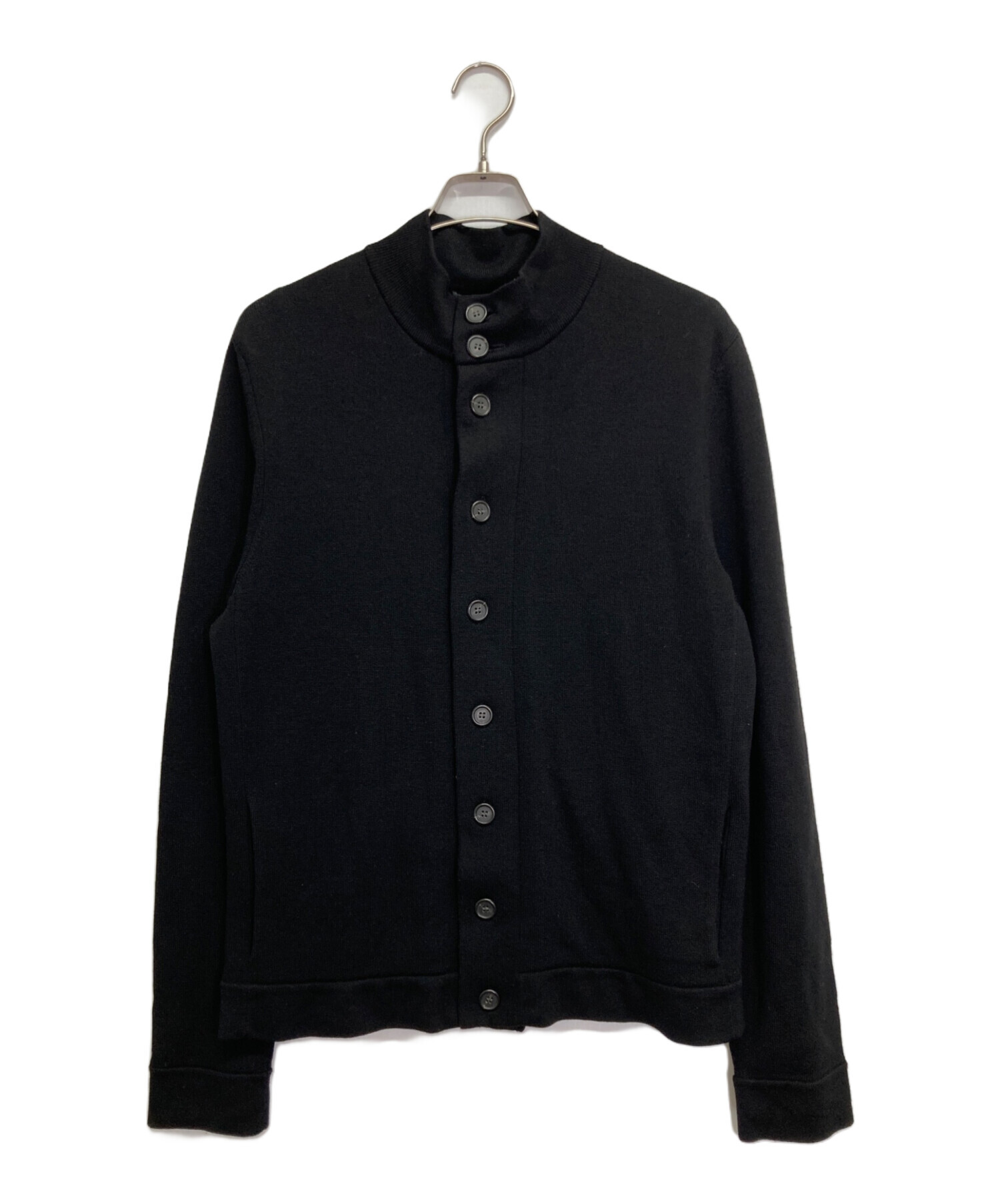 【美品】セオリー/コットンウールバイカラーコーディガン/ニットコート/ブラック セオリー☺︎ニットコート ブラック 美品】セオリー/コットンウール