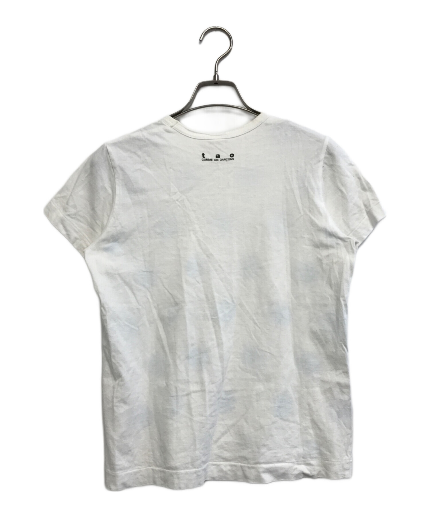 taoコムデギャルソン リボンTシャツ ホワイト S 2023 tao