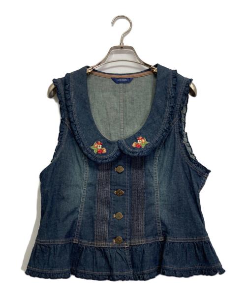 中古・古着通販】PINK HOUSE (ピンクハウス) デニムベスト インディゴ