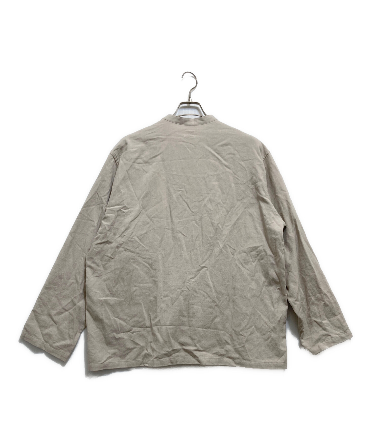 中古・古着通販】holk (ホーク) リネン混シャツ ベージュ サイズ:2 
