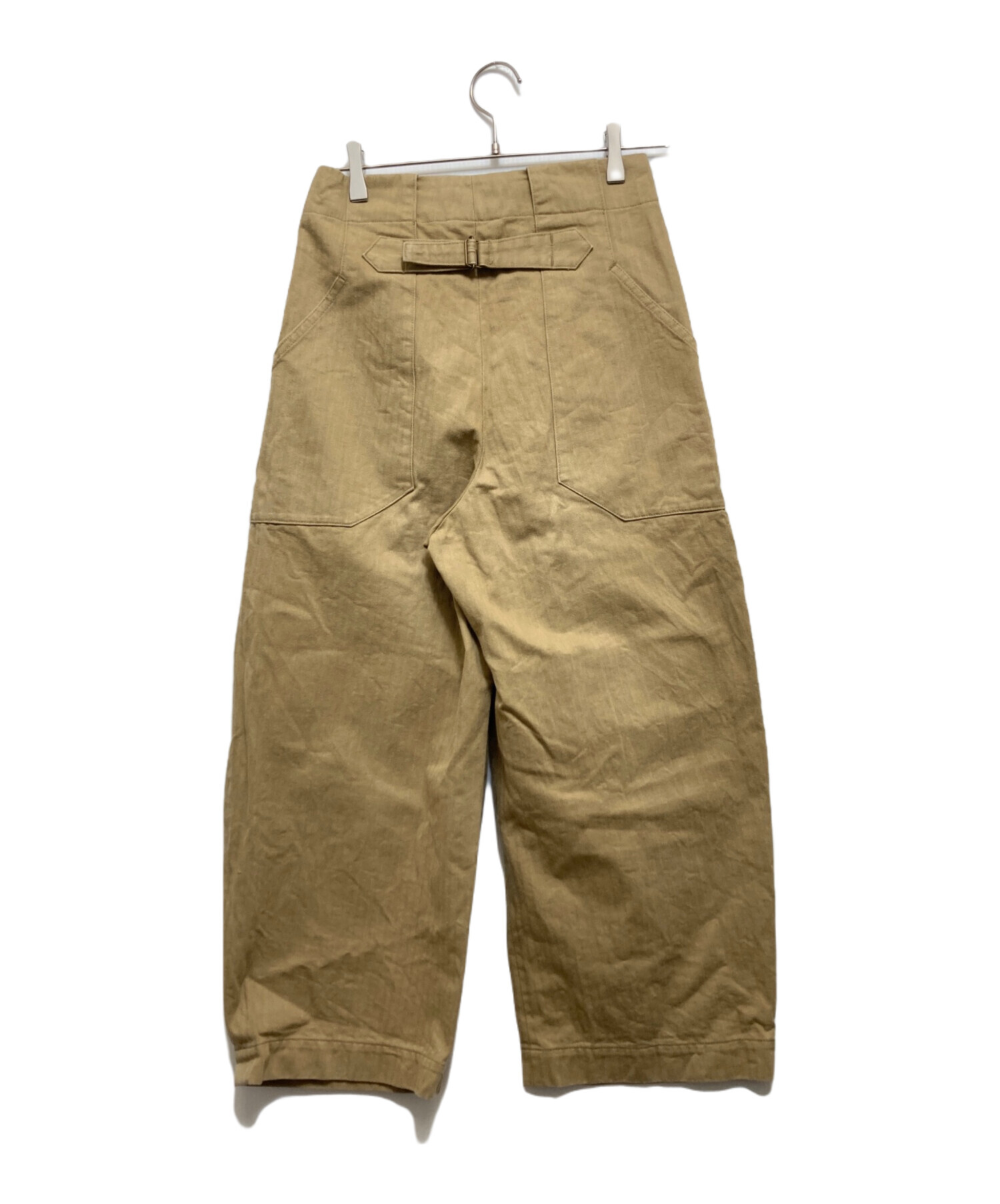 【aseedoncloud】サイズS ベージュ ワイドパンツ 中古・古着通販】ASEEDONCLOUD (アシードンクラウド) ワイドパンツ