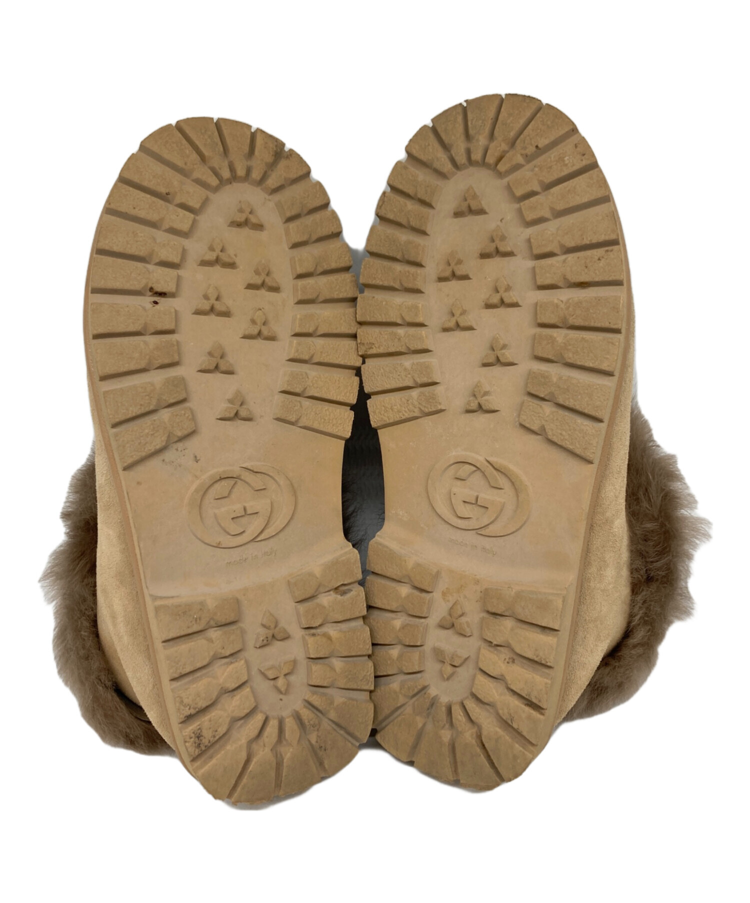 中古・古着通販】GUCCI (グッチ) HAHAHA BOOTS ベージュ サイズ:24 