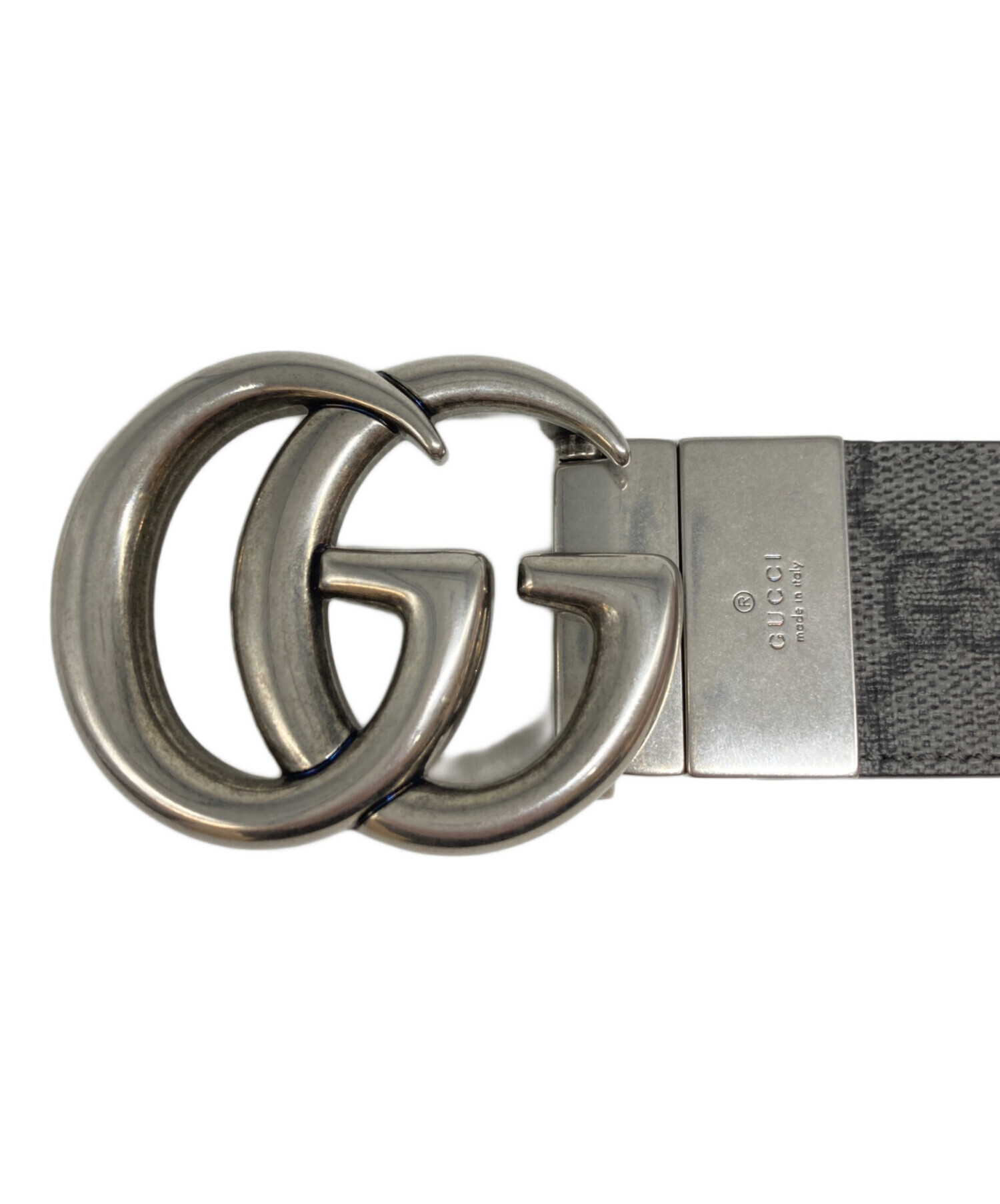中古・古着通販】GUCCI (グッチ) GGスプリームリバーシブルベルト 