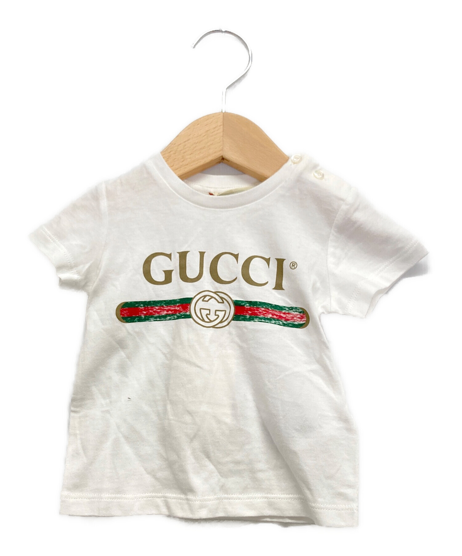 中古・古着通販】GUCCI (グッチ) Tシャツ ホワイト サイズ:3/6 