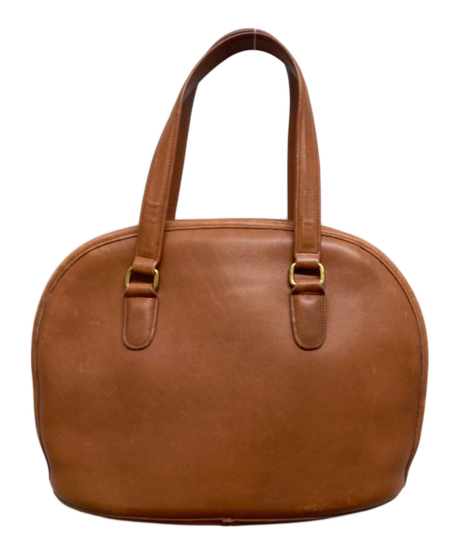 セール　old coach オールドコーチ　バックル　ハンドバッグ OLD COACH レザーハンドバッグ オフホワイト オールドコーチ ほぼ未