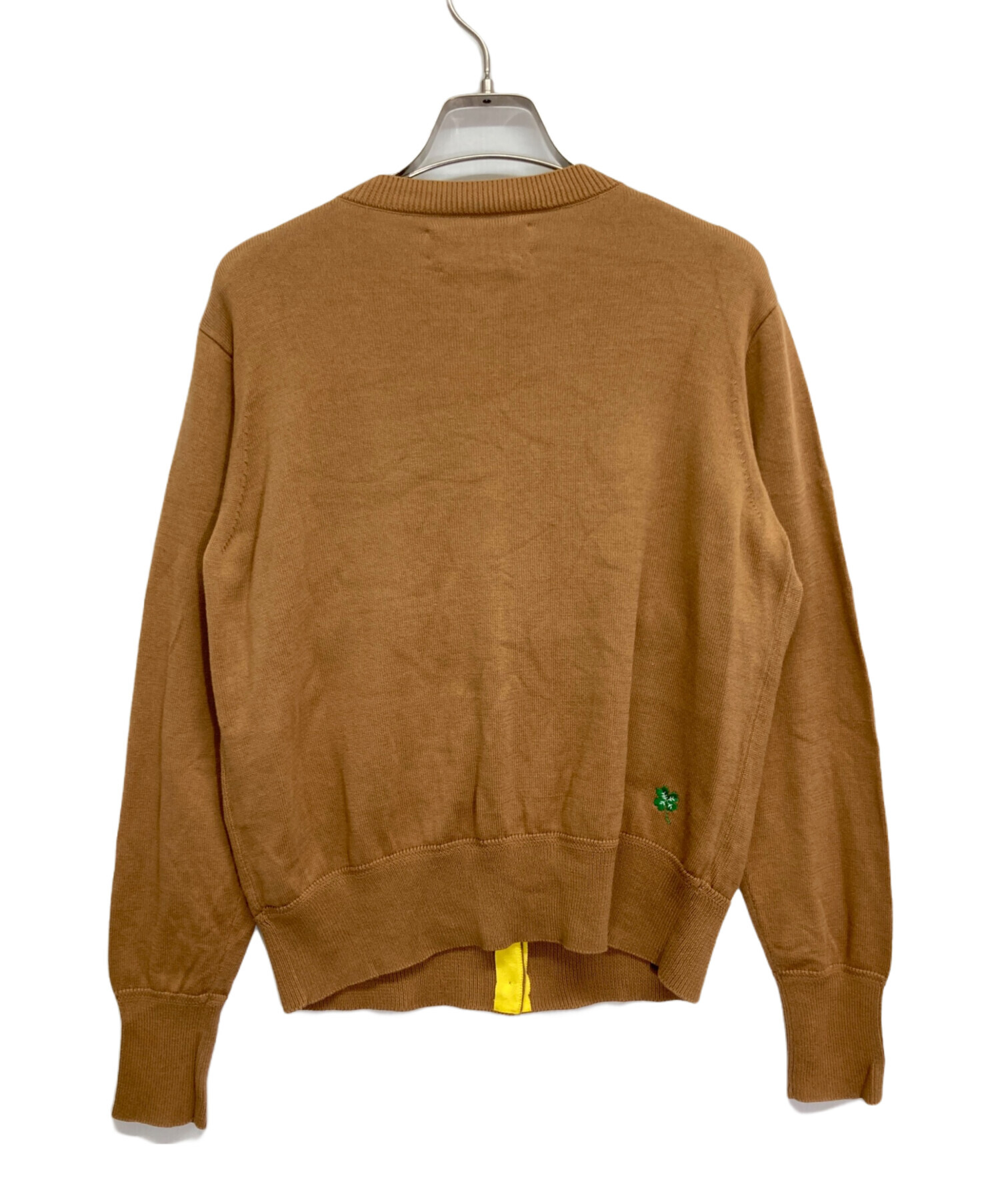 中古・古着通販】MUVEIL (ミュベール) ビジューカーディガン ブラウン