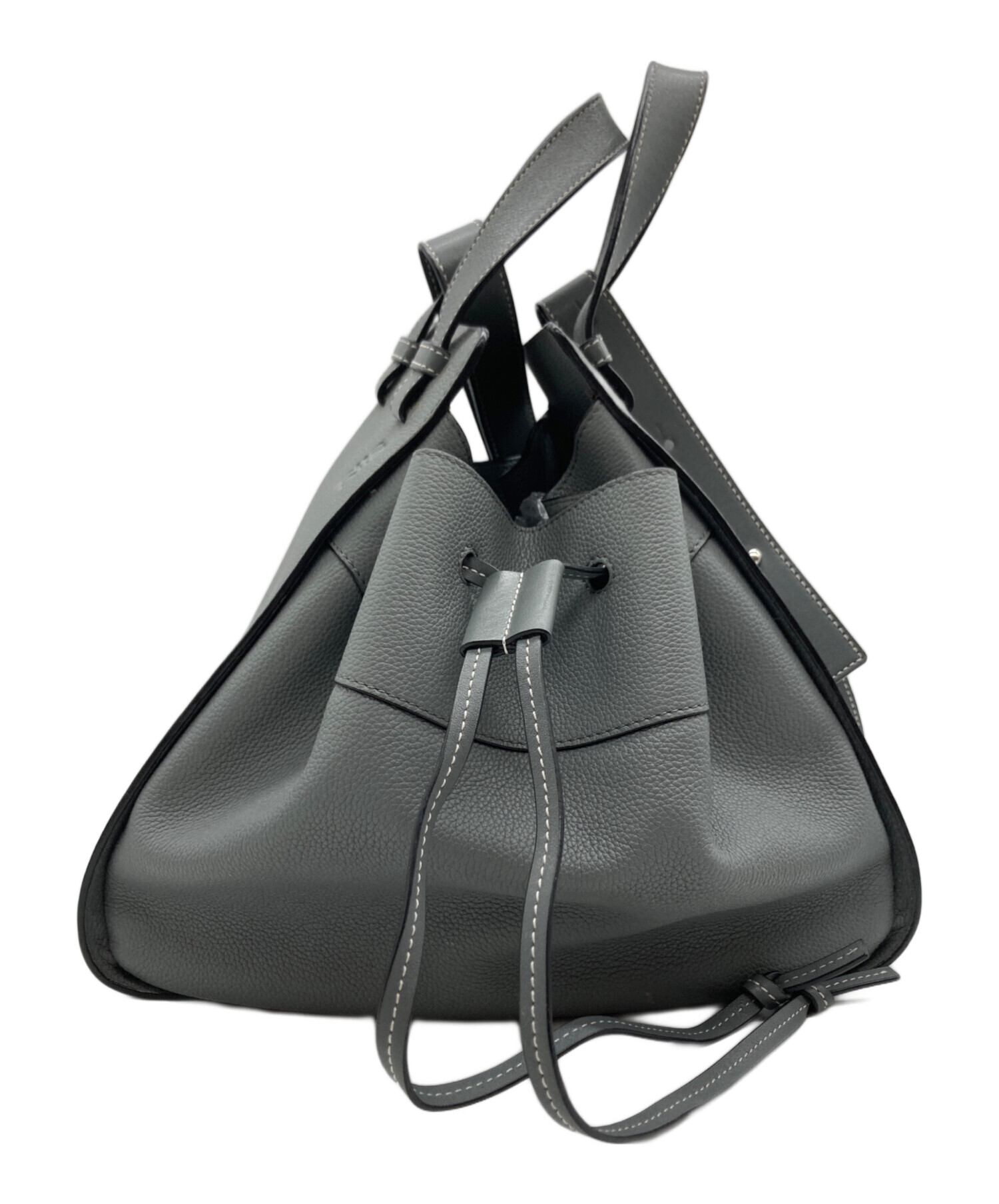 中古・古着通販】LOEWE (ロエベ) ハンモックハンドバッグ グレー 