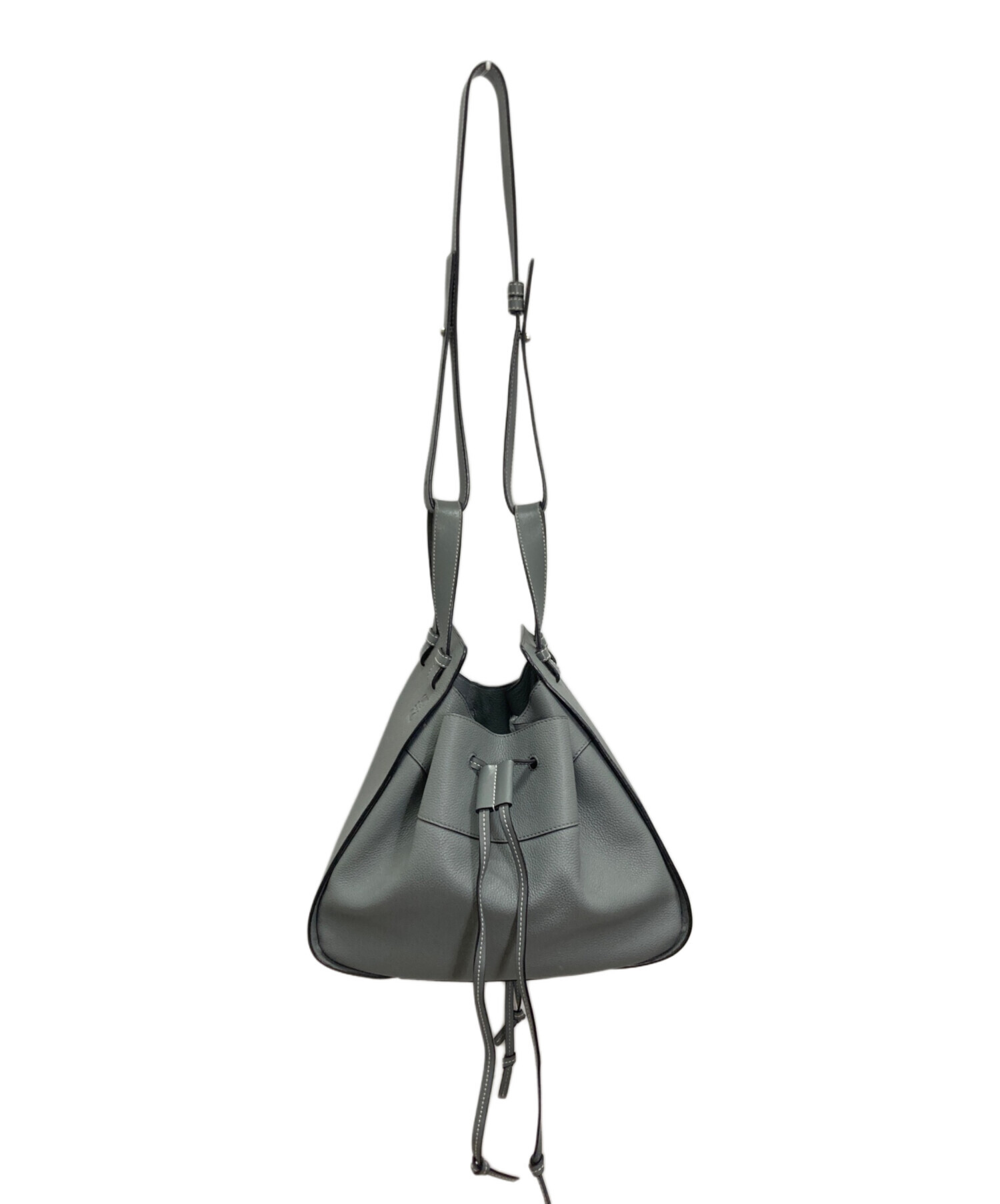 中古・古着通販】LOEWE (ロエベ) ハンモックハンドバッグ グレー 