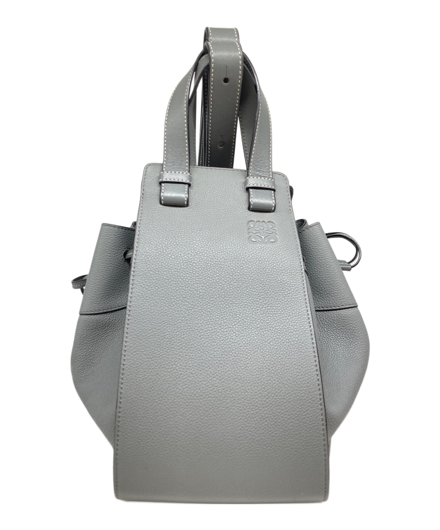 中古・古着通販】LOEWE (ロエベ) ハンモックハンドバッグ グレー 