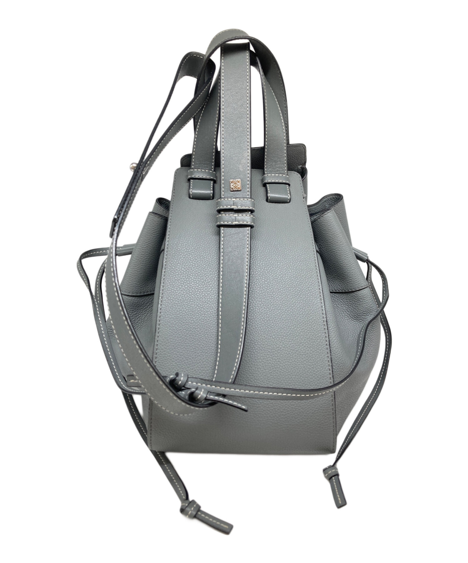 中古・古着通販】LOEWE (ロエベ) ハンモックハンドバッグ グレー 