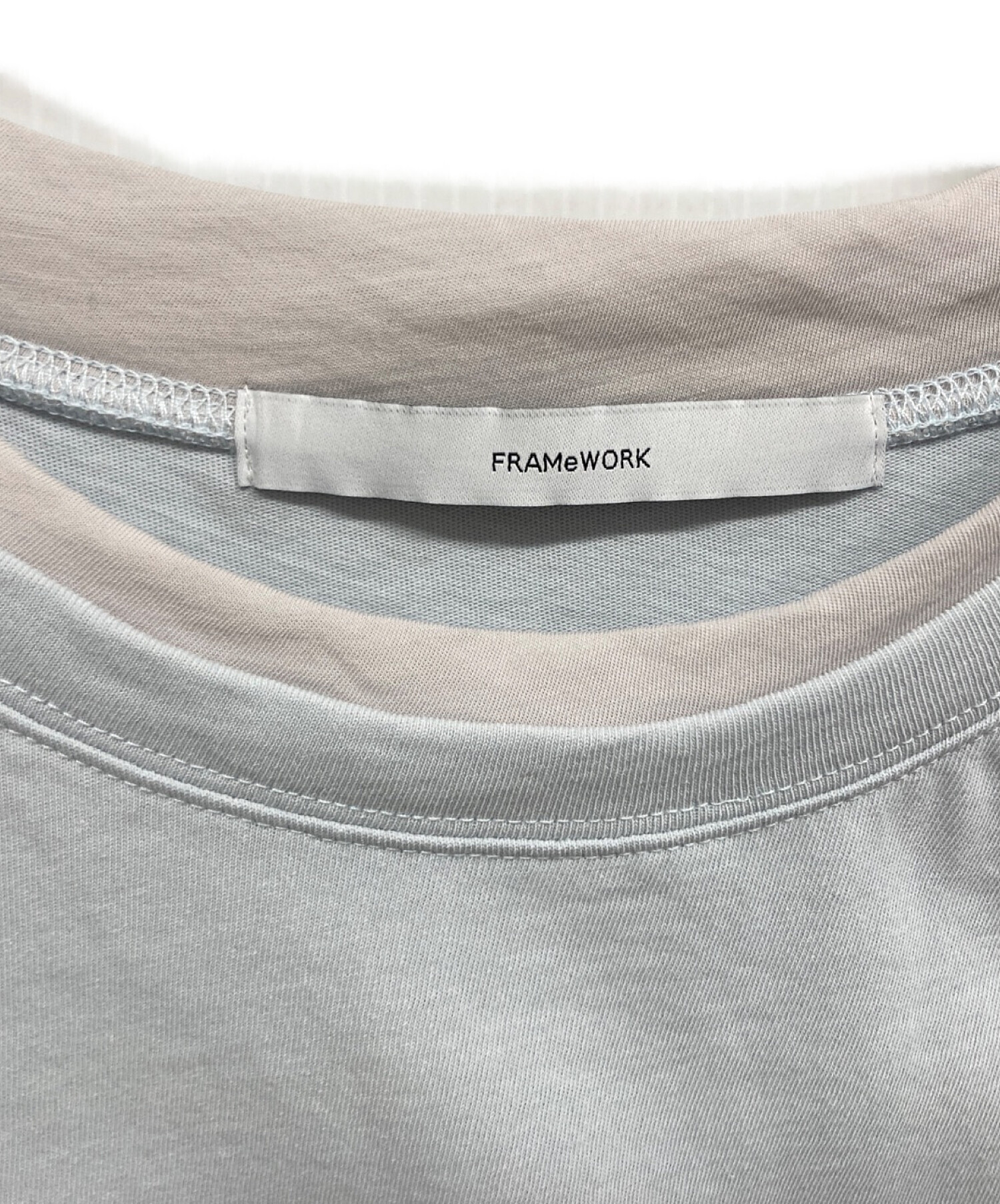 中古・古着通販】FRAMeWORK (フレームワーク) レイヤードライクT-SHIRT
