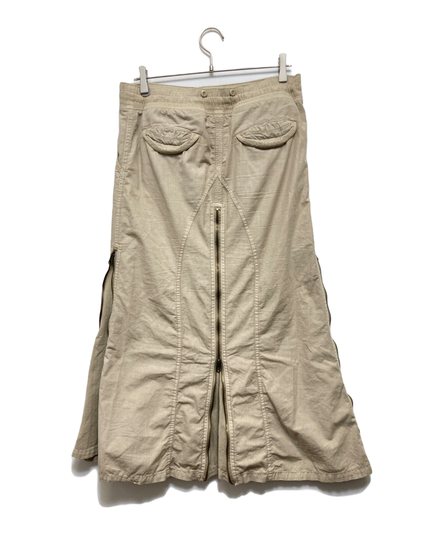 goa ゴア ミリタリースカート ロングスカート 中古・古着通販】goa (ゴア) ミリタリースカート ベージュ サイズ:F