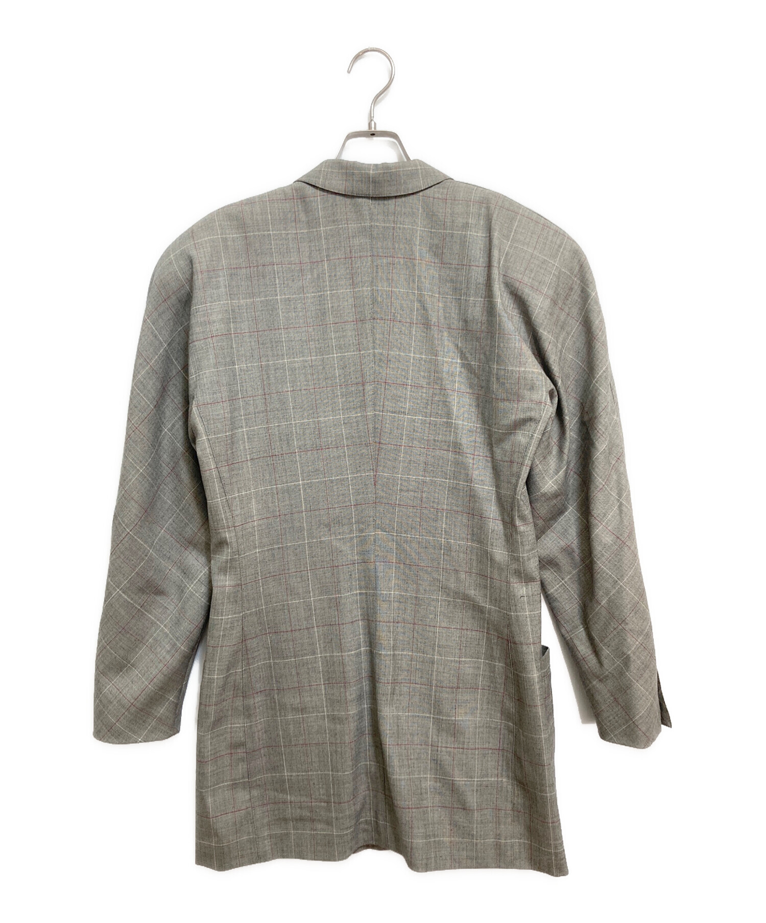 中古・古着通販】ESCADA (エスカーダ) ダブルジャケット グレー サイズ 