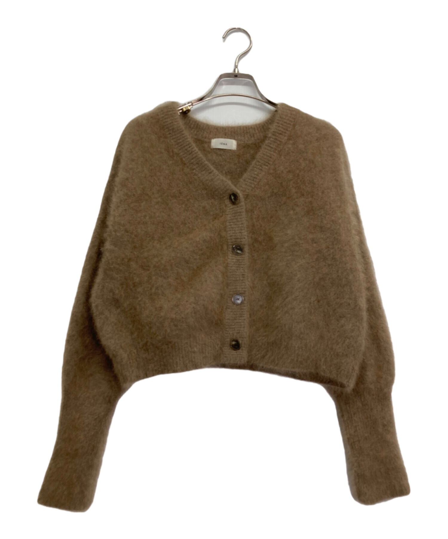 中古・古着通販】IENA (イエナ) fluffyファーカーディガン ベージュ  