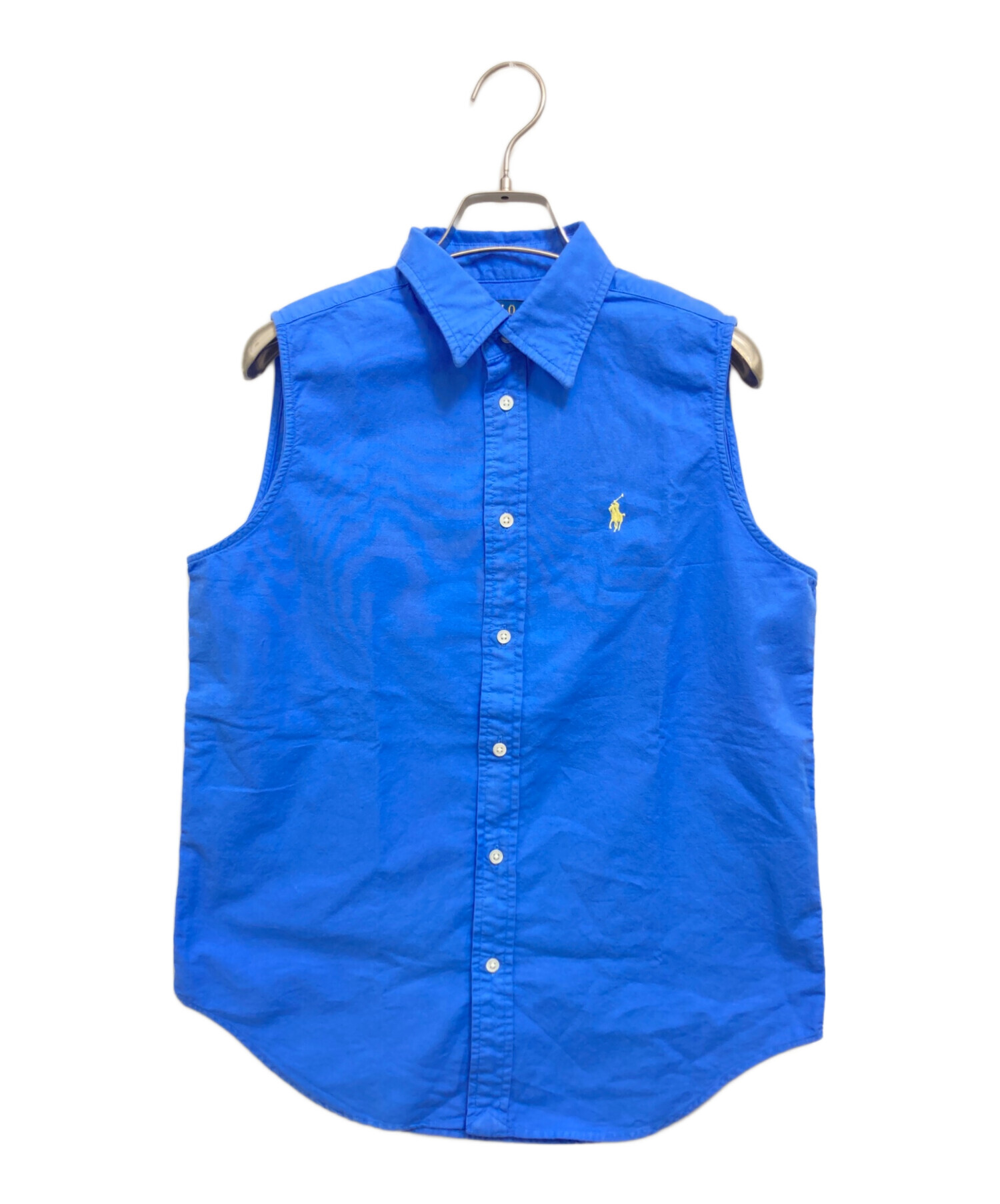 ポロ・ラルフ・ローレン ノースリーブポロシャツ ライトブルー 中古・古着通販】POLO RALPH LAUREN (ポロ・ラルフローレン