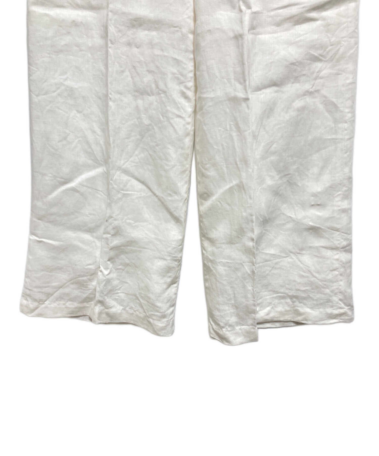 中古・古着通販】Plage (プラージュ) Linen Wide Pants ホワイト  display picture 1