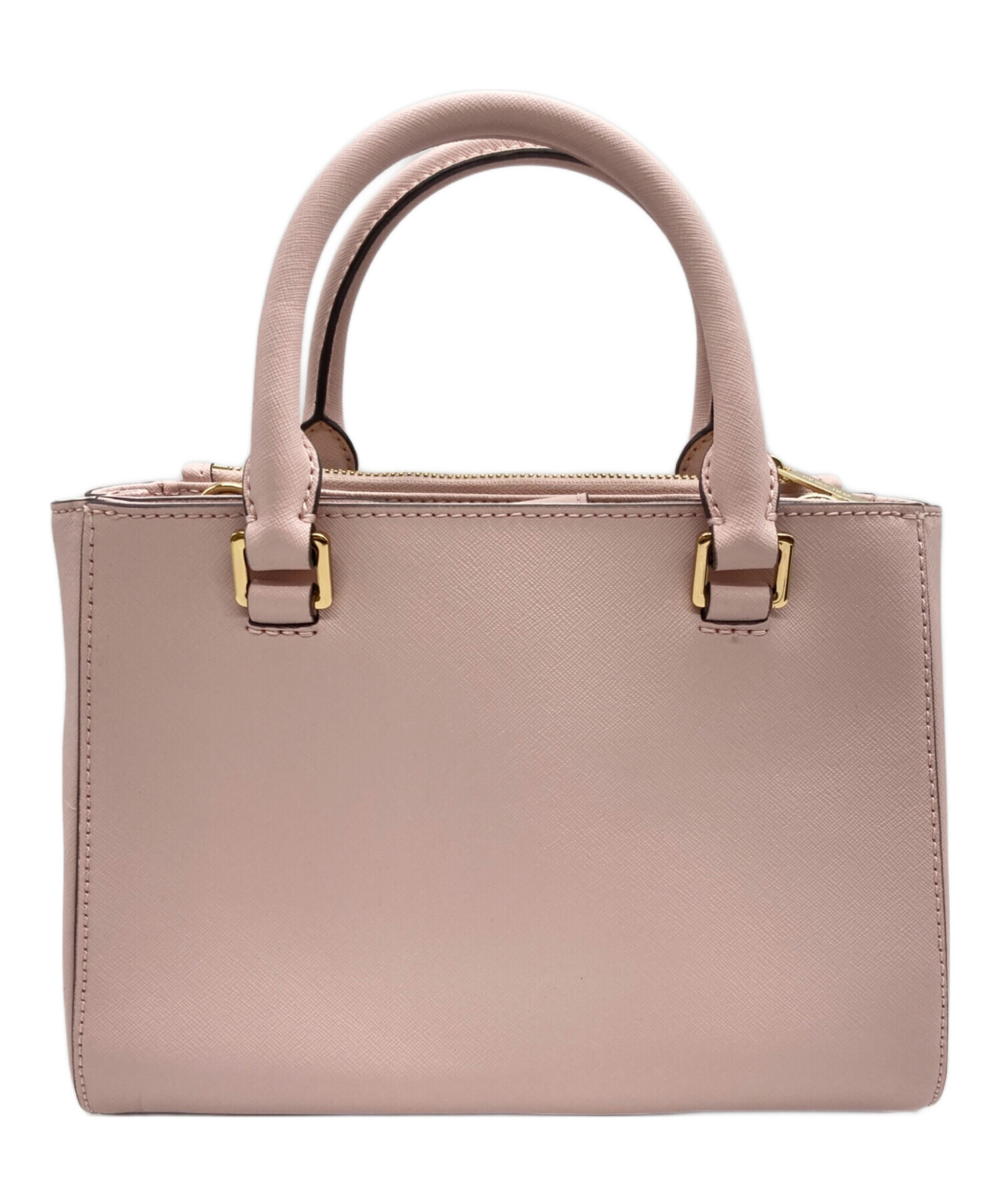 2/28までの出品　マイケルコース　 ハンドバッグ ダークブラウン/ピンク 中古・古着通販】MICHAEL KORS (マイケルコース) ハンドバッグ ピンク