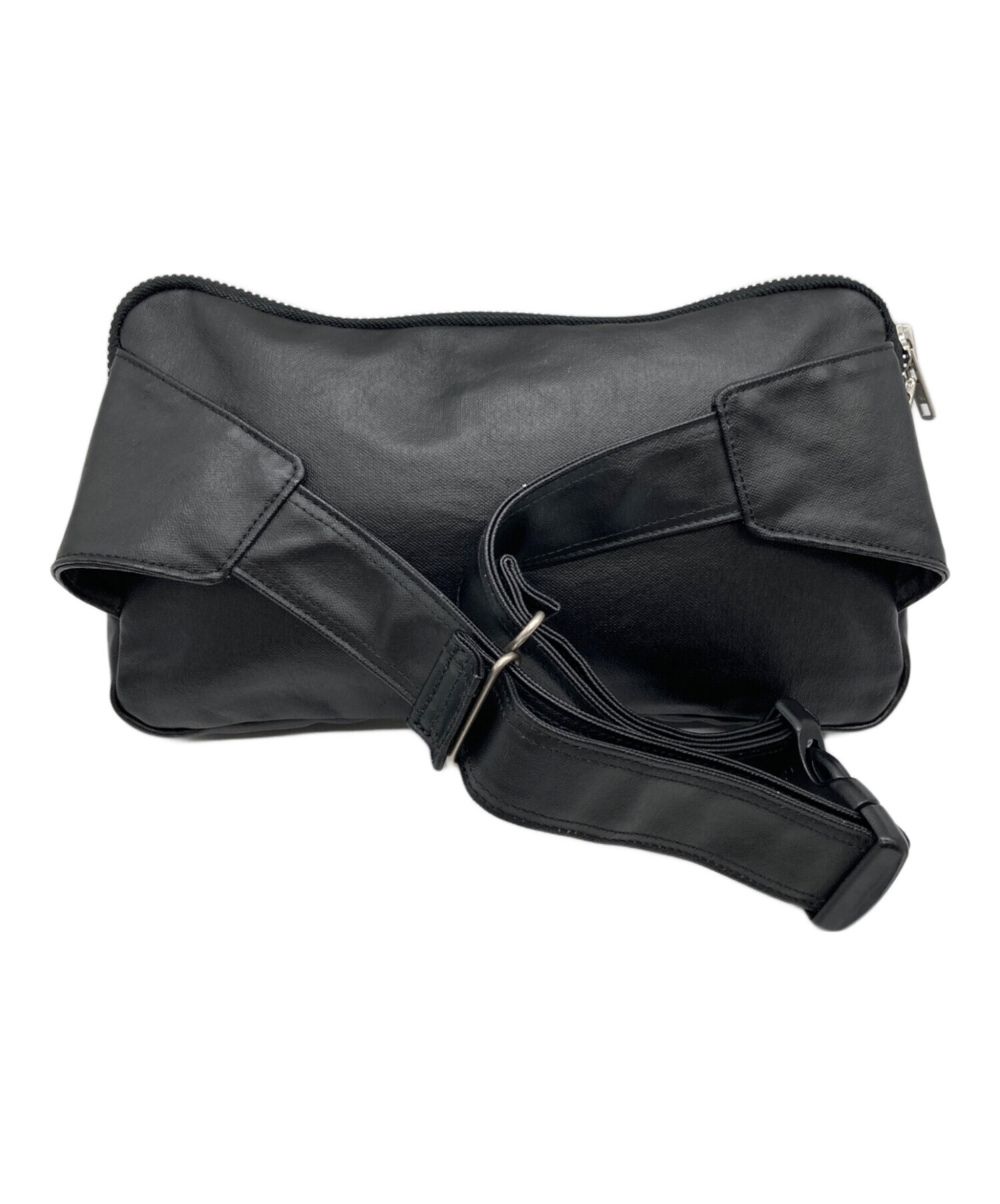 中古・古着通販】PORTER (ポーター) レザーボディバッグ ブラック 
