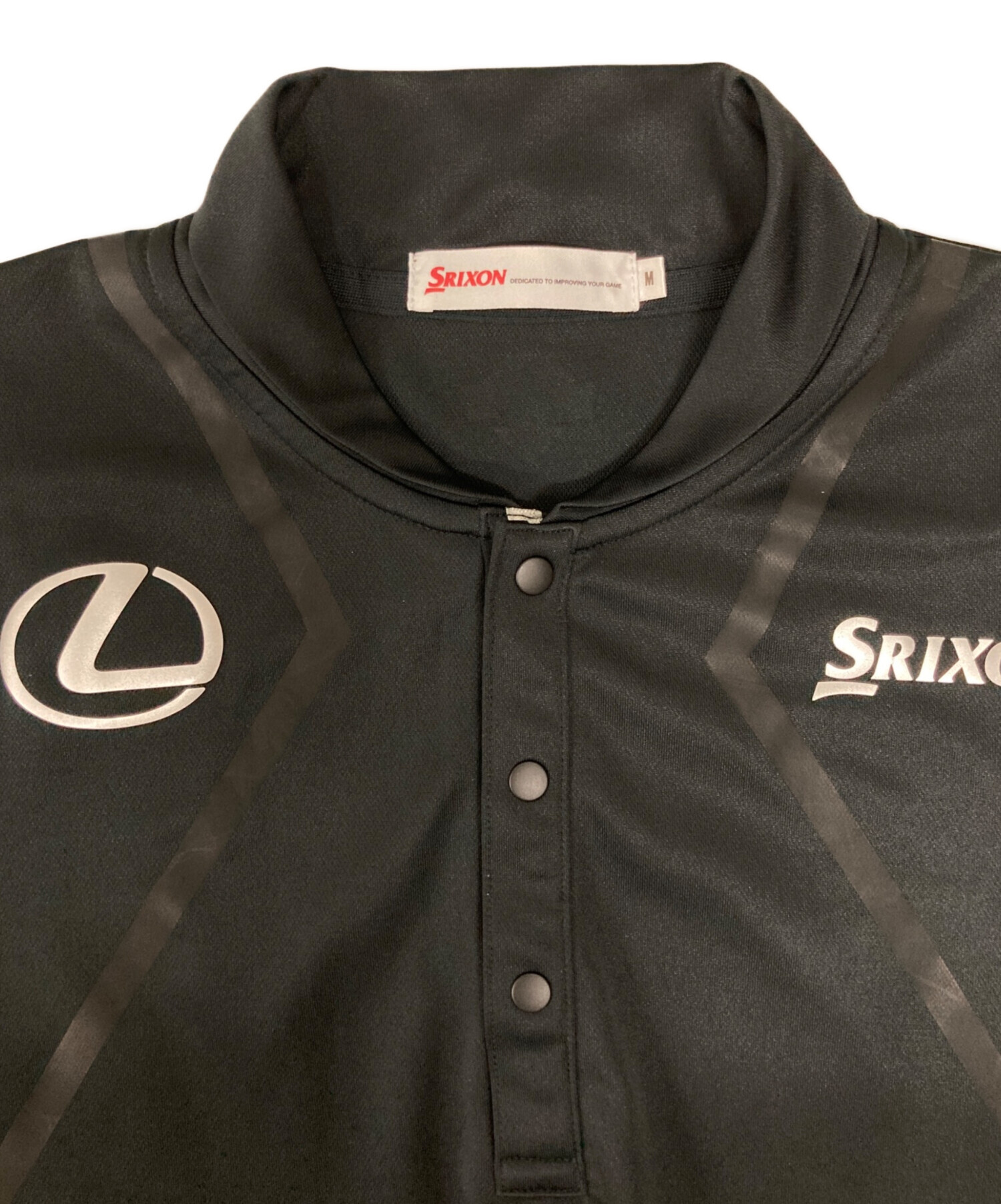 SRIXON LEXUS スリクソン　レクサス　ゴルフ　ブラック　ポロシャツ 中古・古着通販】SRIXON (スリクソン) luxus (レクサス) ポロシャツ