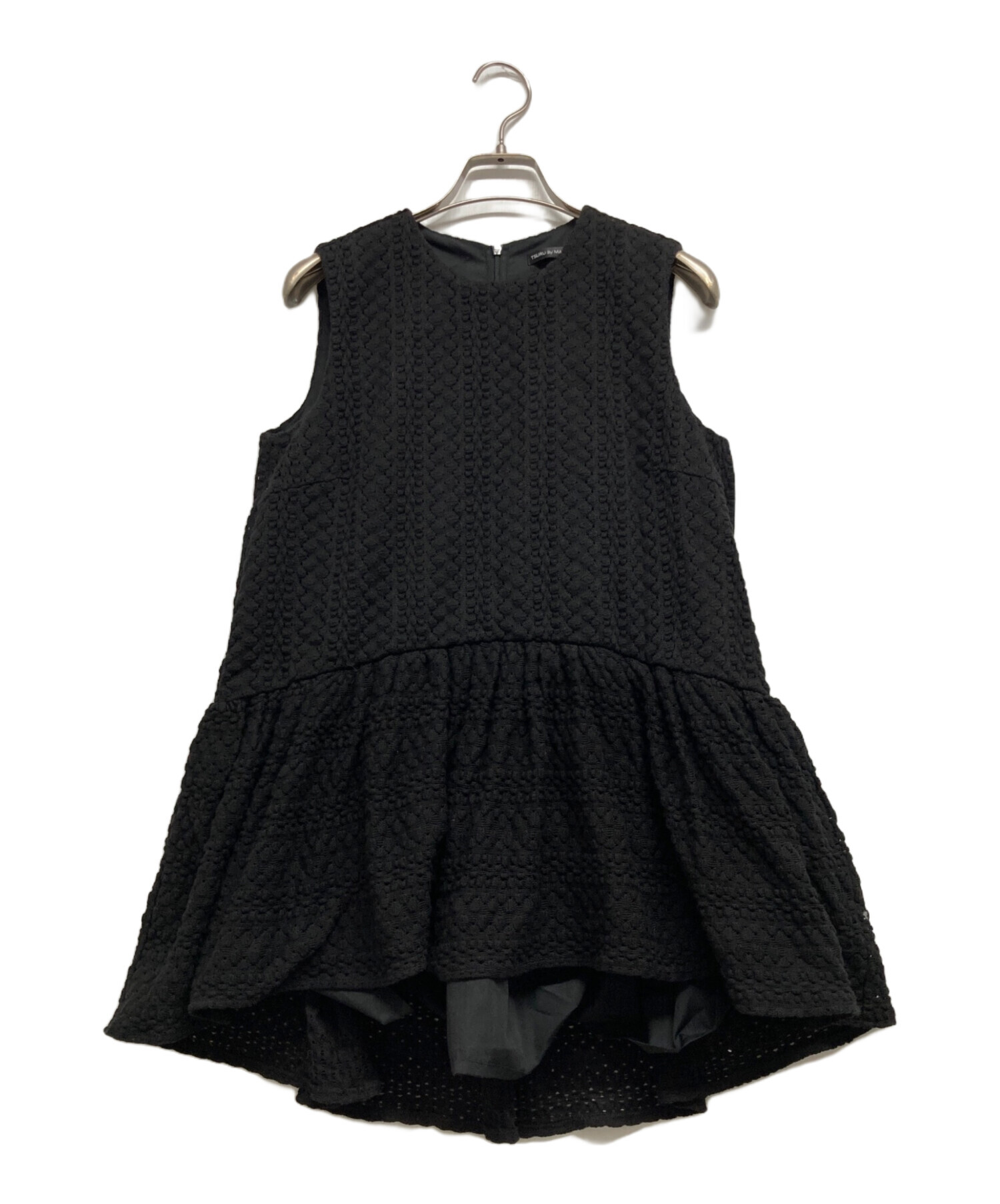 ツルバイマリコオイカワ　チュニック　　ブラック ツルバイマリコオイカワ チュニック ブラック Tsuru by Mariko Oikawa