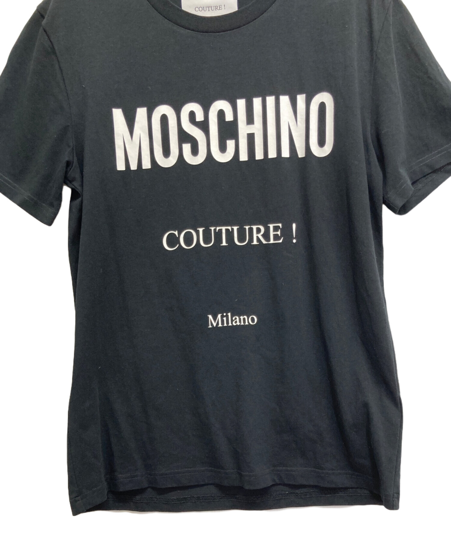 中古・古着通販】MOSCHINO (モスキーノ) ロゴTシャツ ブラック サイズ 