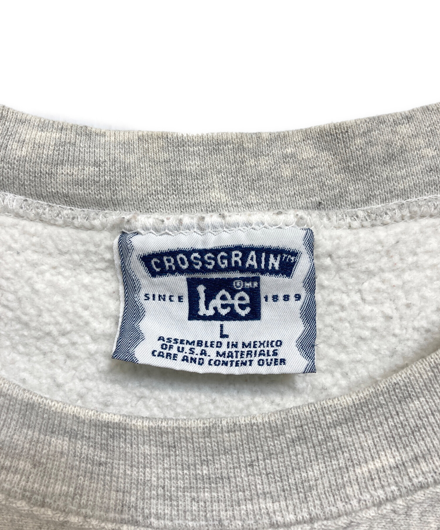 中古・古着通販】LEE (リー) スウェット グレー サイズ:L｜ブランド