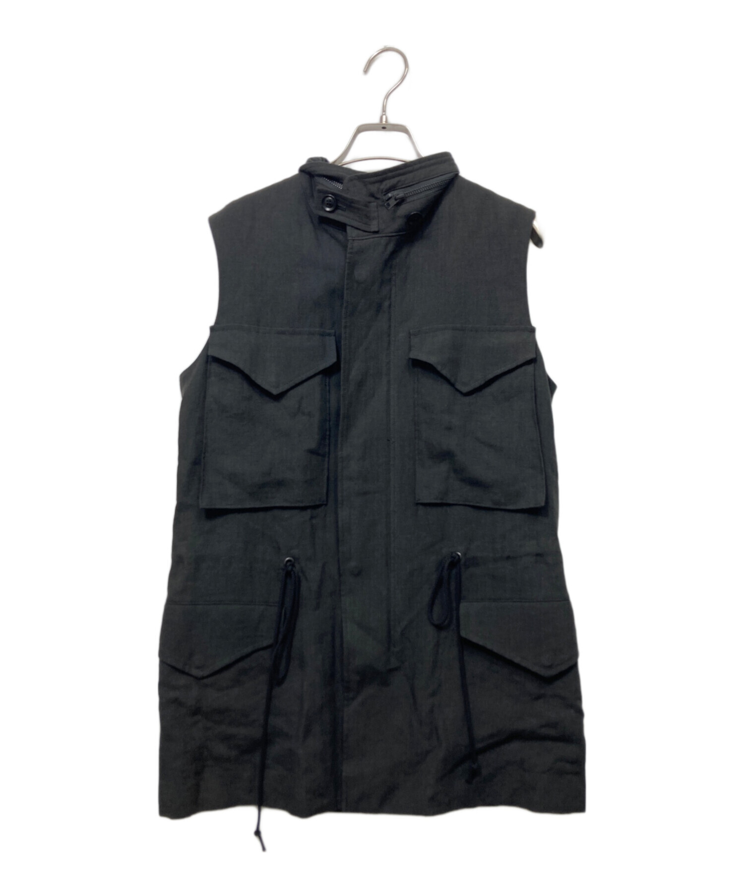 【美品】Y’s ワイズ｜ドット×ストライプ テーラードベスト 日本製 美品】Y's ワイズ｜ドット×ストライプ テーラードベスト 日本製