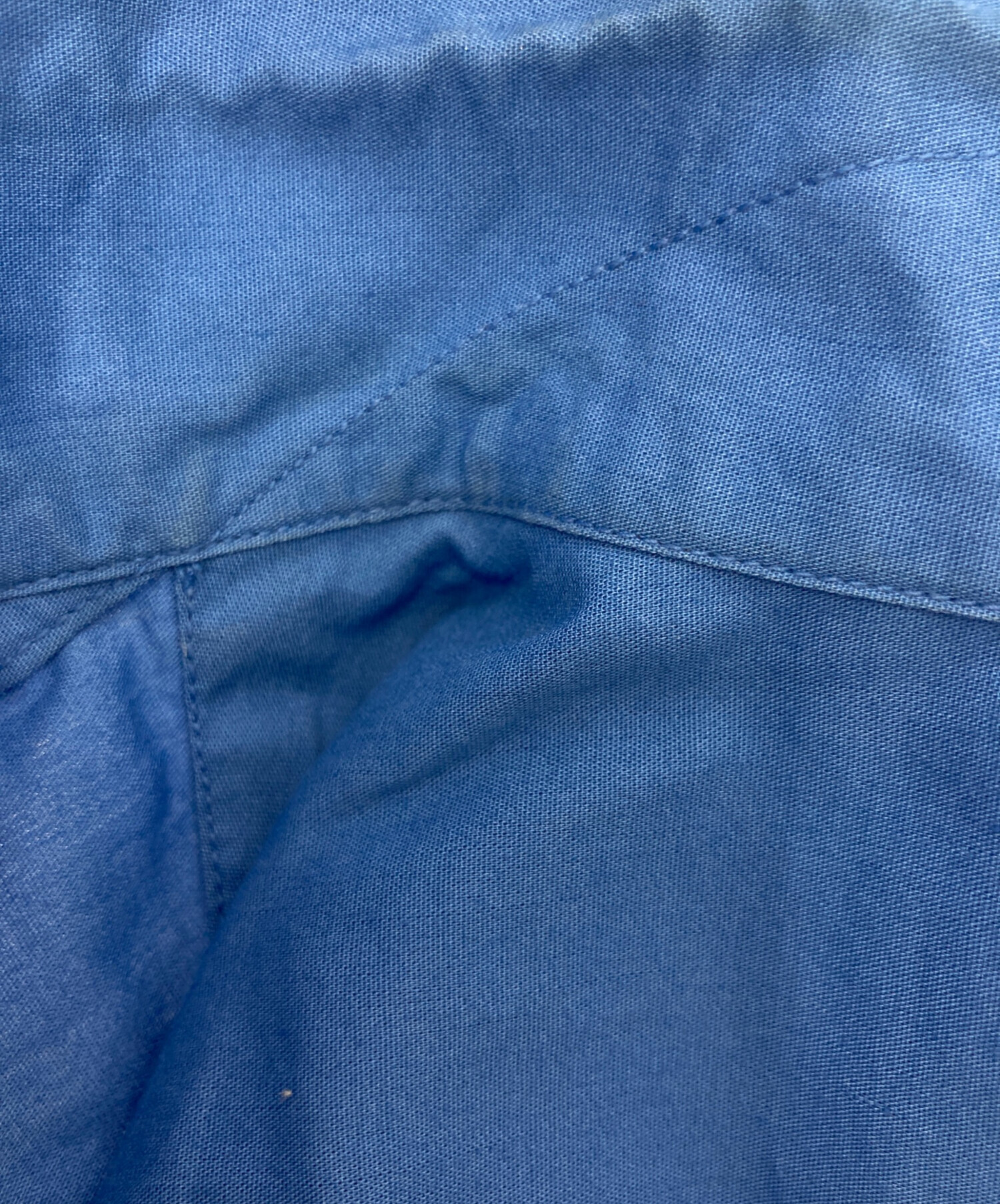 中古・古着通販】ISSEY MIYAKE (イッセイミヤケ) 半袖シャツ ブルー