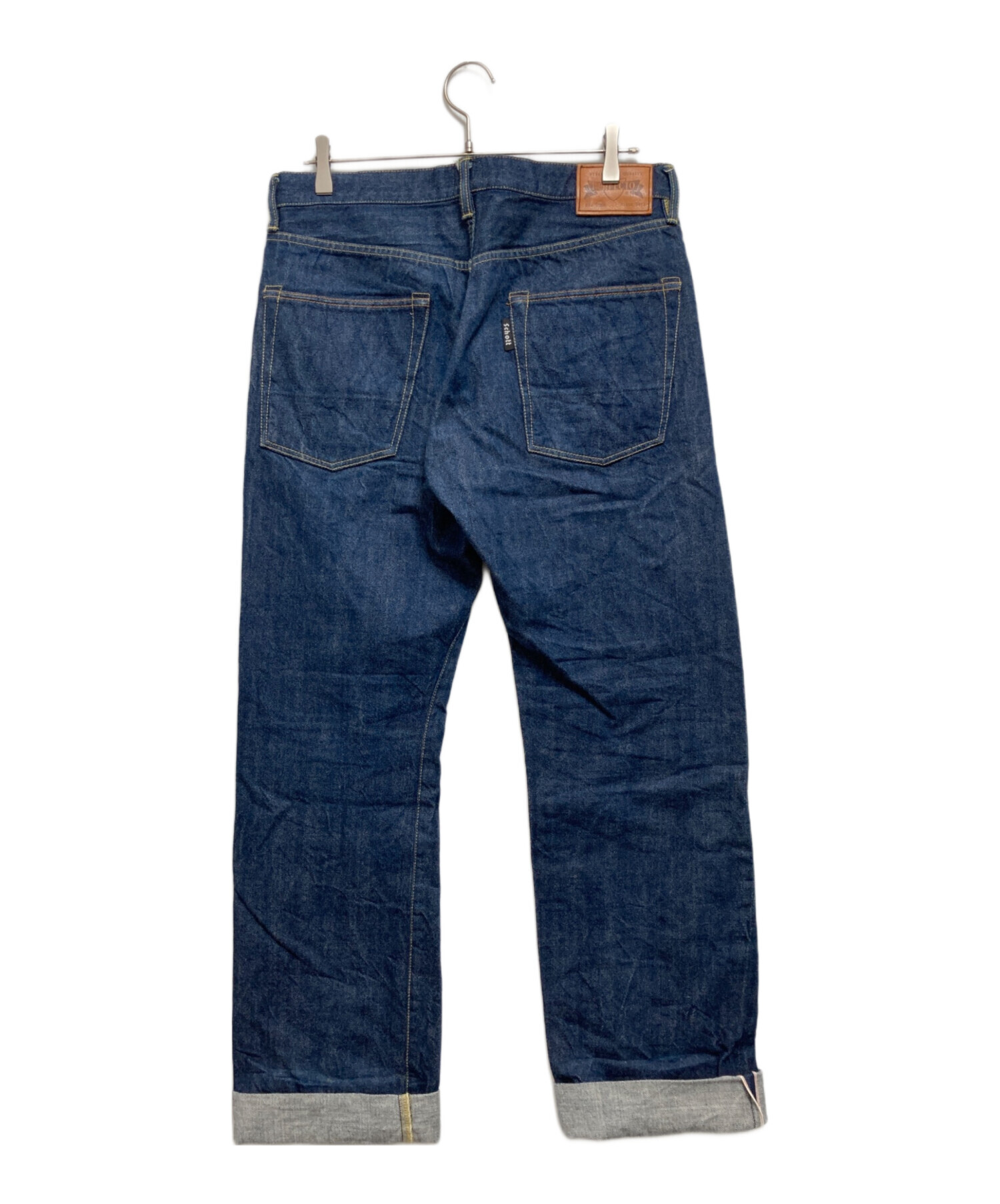 Schott ショット ヒッコリーデニム インディゴ 新品未使用 サイズ32 中古・古着通販】Schott (ショット) デニムパンツ インディゴ サイズ