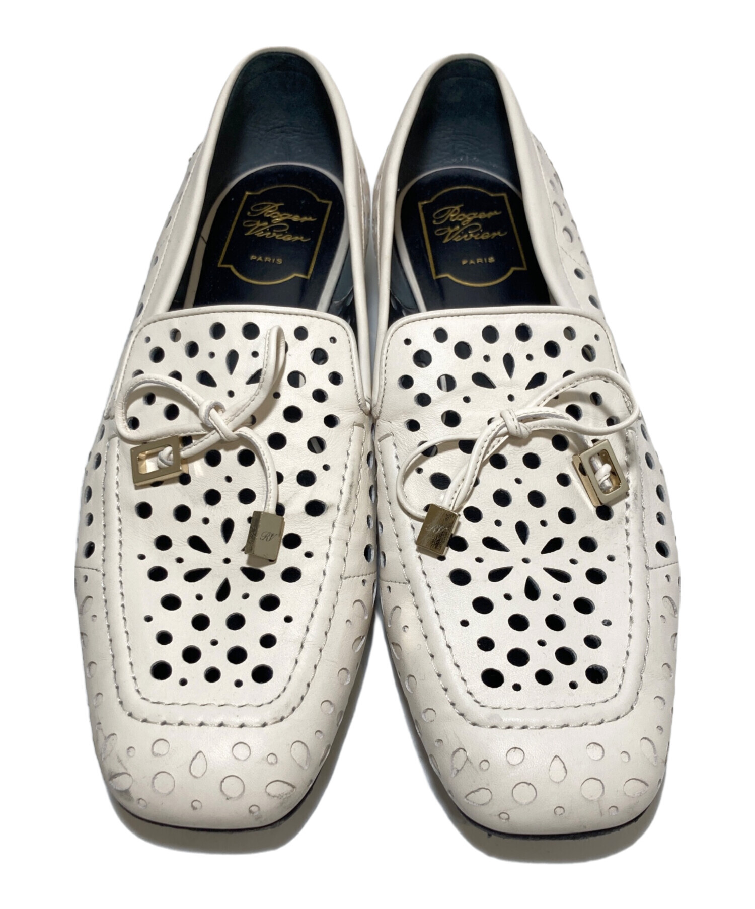 中古・古着通販】Roger Vivier (ロジェ ヴィヴィエ) パンプス ホワイト