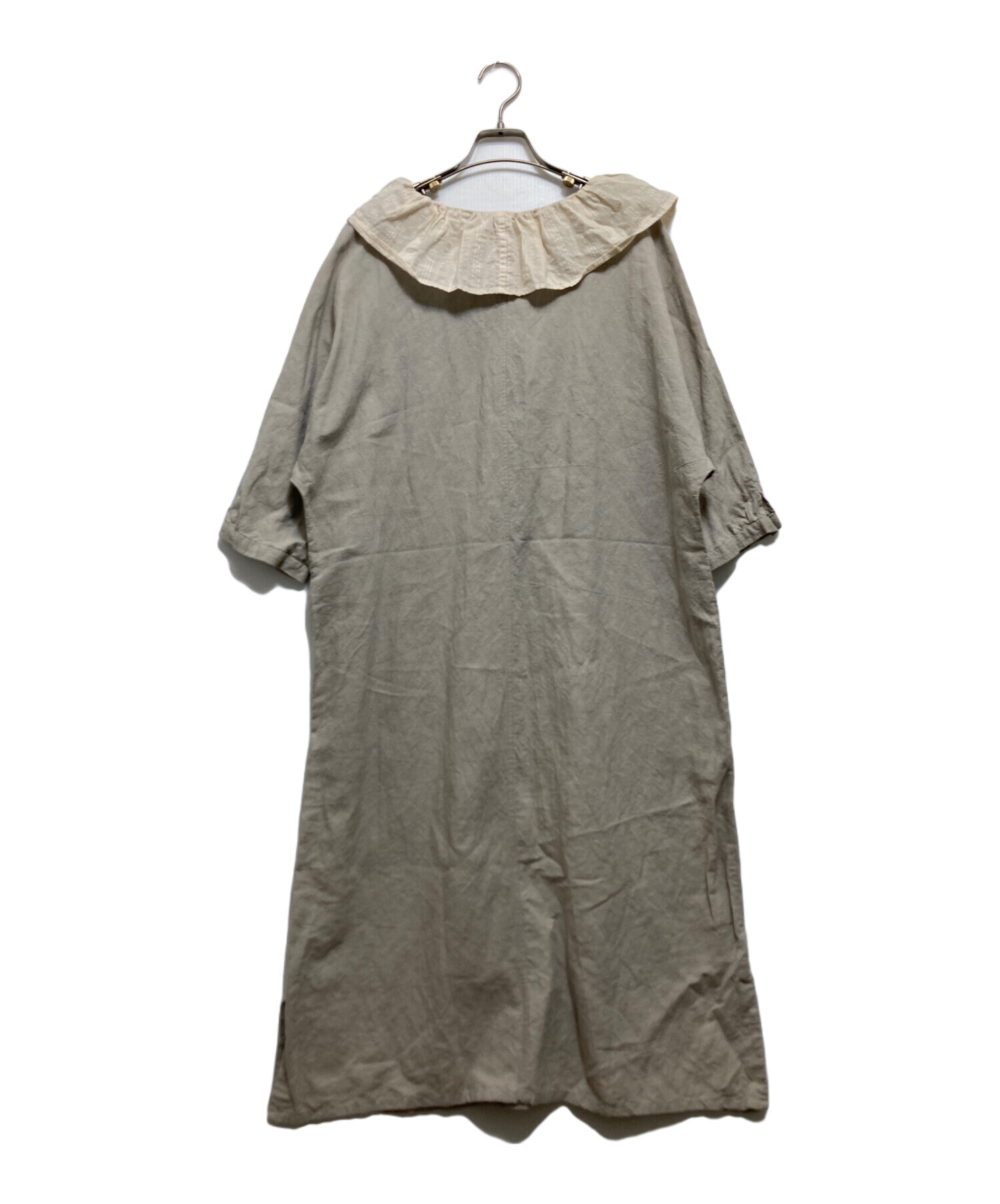 中古・古着通販】MAGALI (マガリ) フィリルワンピース ベージュ サイズ 
