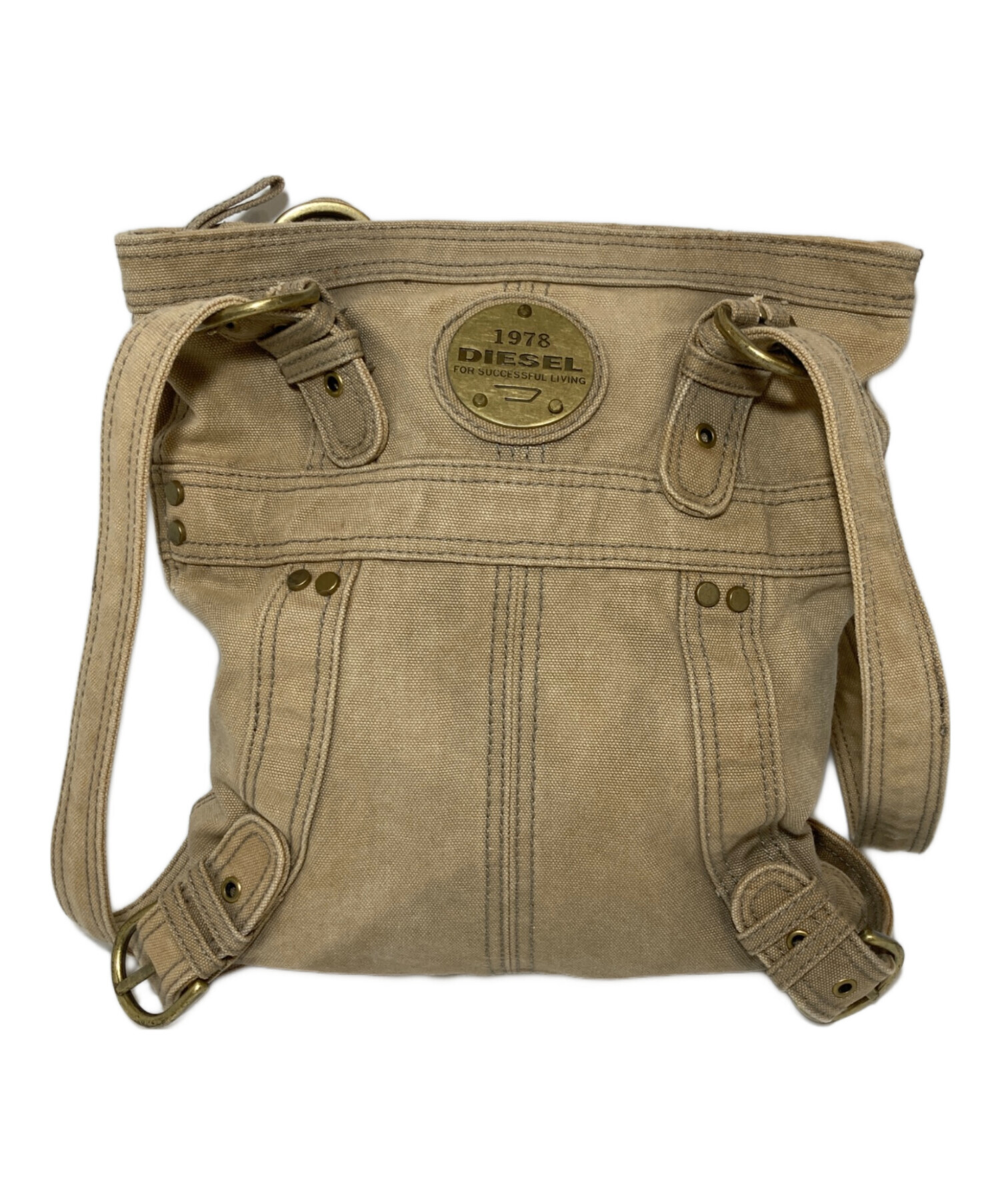 中古・古着通販】DIESEL (ディーゼル) キャンバストートバッグ 