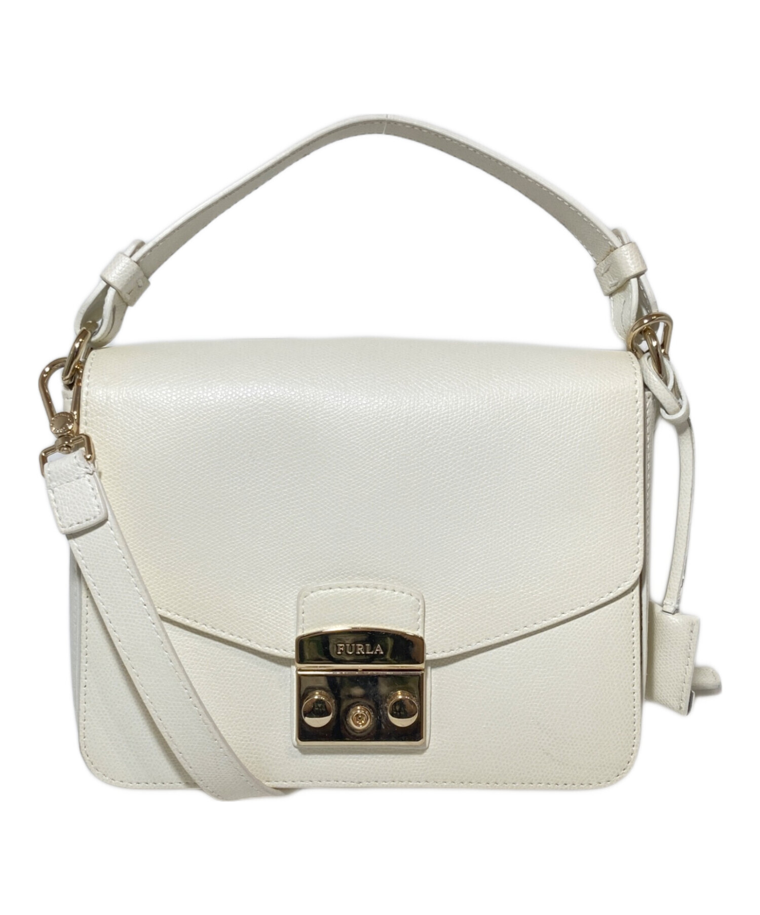 中古・古着通販】FURLA (フルラ) 2WAYバッグ ホワイト｜ブランド・古着 