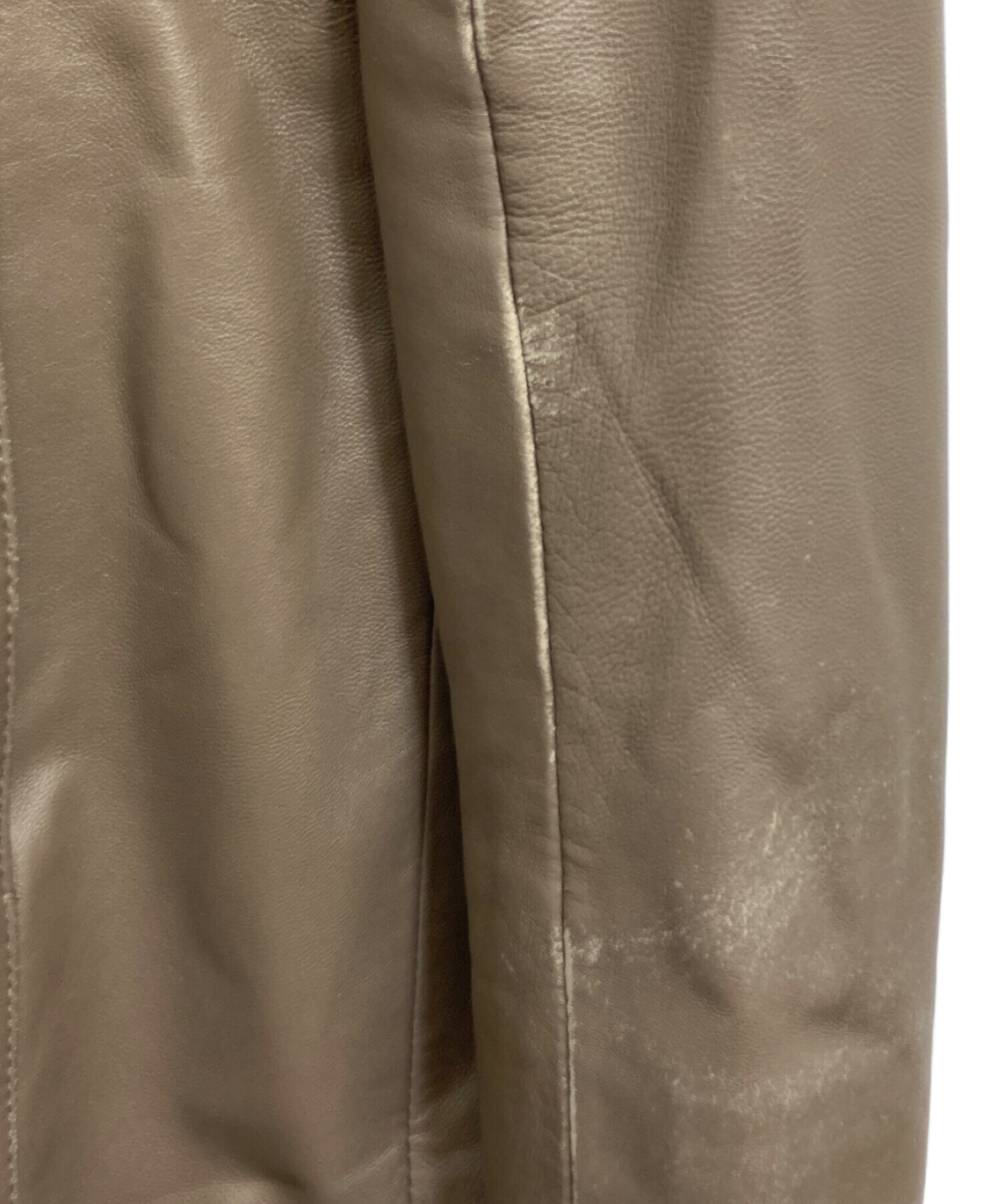 【未使用・極美品】JEAN-LOUIS SCHERRER ラムレザーロングコート sankyo shokai 本革 レザーコート レディース ラム革 軽い 春 秋