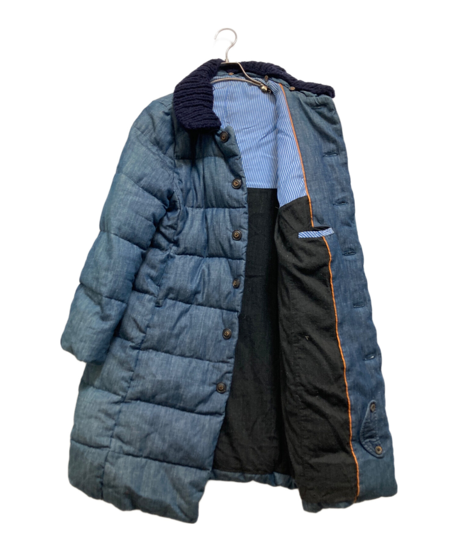 45rpm ダウンコート ロング紺