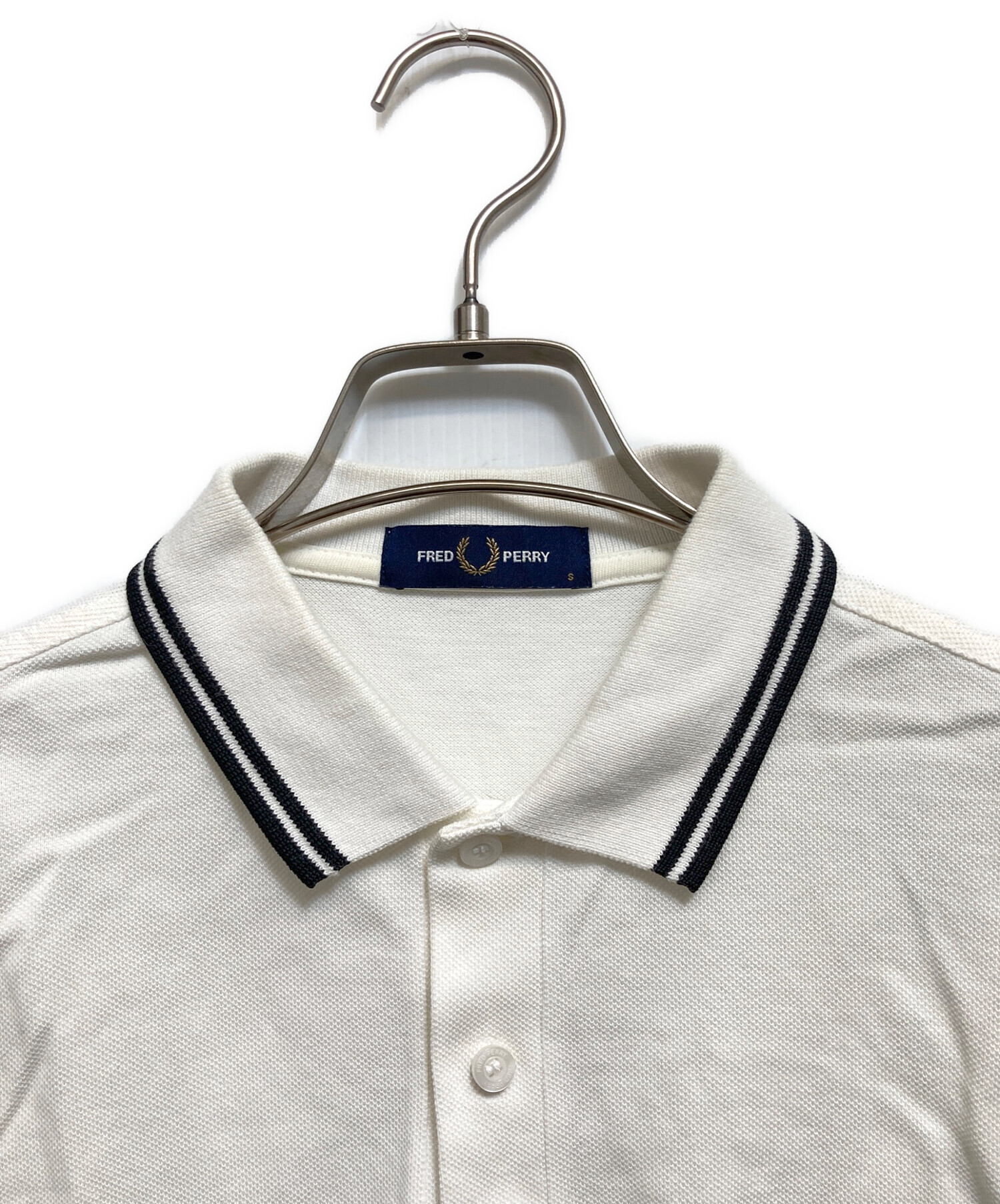 中古・古着通販】FRED PERRY (フレッドペリー) ポロシャツ ホワイト 
