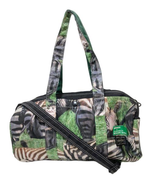 未使用　PORTER×atmos ポーター　アトモス ショルダーバッグ　バナナ型 中古・古着通販】PORTER (ポーター) atmos (アトモス) 2WAYショルダー