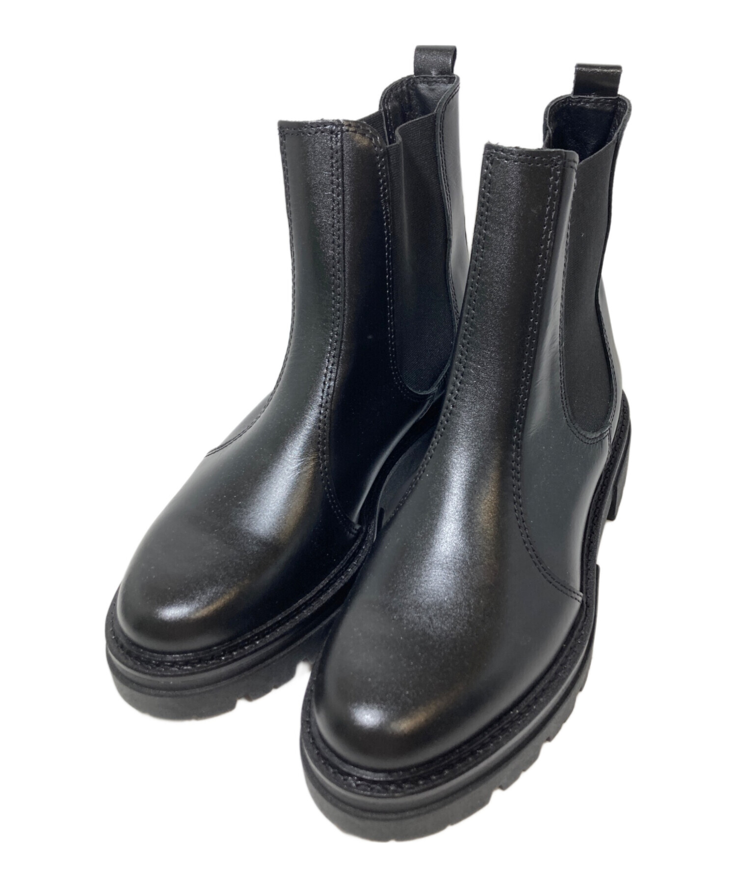 中古・古着通販】eness (エネス) サイドゴアブーツ ブラック サイズ:38