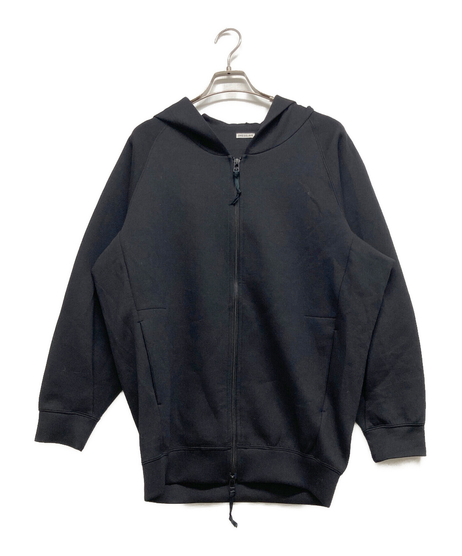 中古・古着通販】DRESSLAVE (ドレスレイブ) ジップパーカー ブラック 