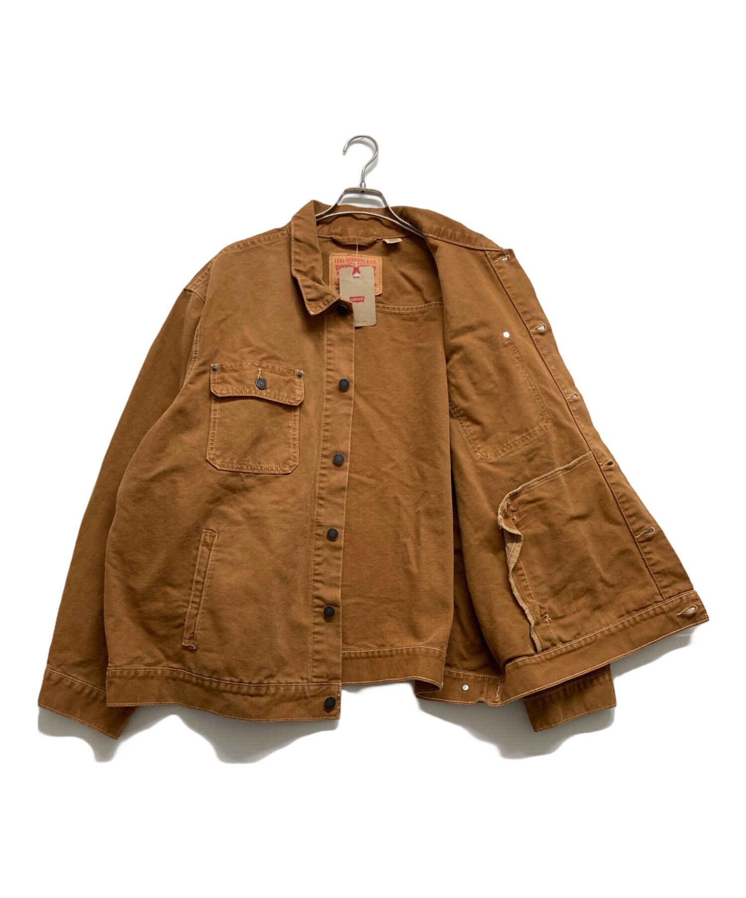 Levi's スエードブラウンジャケット XL 中古・古着通販】LEVI'S (リーバイス) トラッカージャケット ブラウン