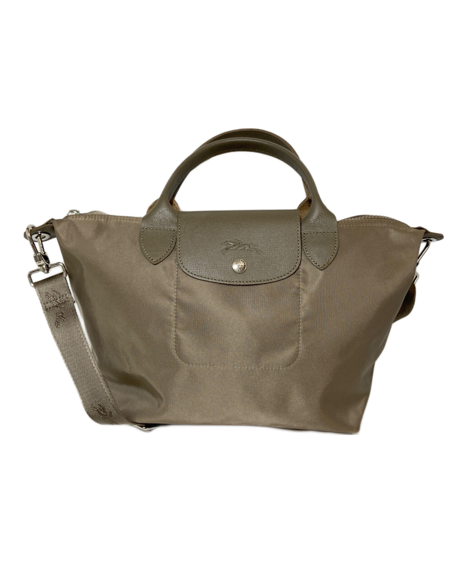 中古・古着通販】LONGCHAMP (ロンシャン) トートバッグ カーキ 