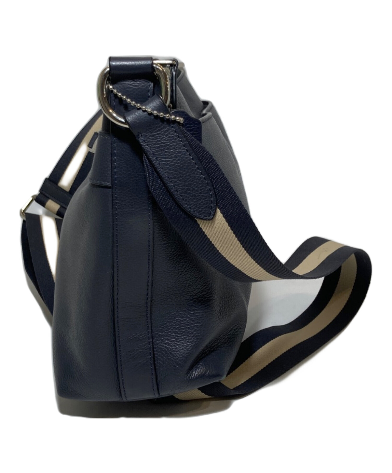 Coach ショルダーバッグ ネイビー 中古・古着通販】COACH (コーチ) ショルダーバッグ ネイビー