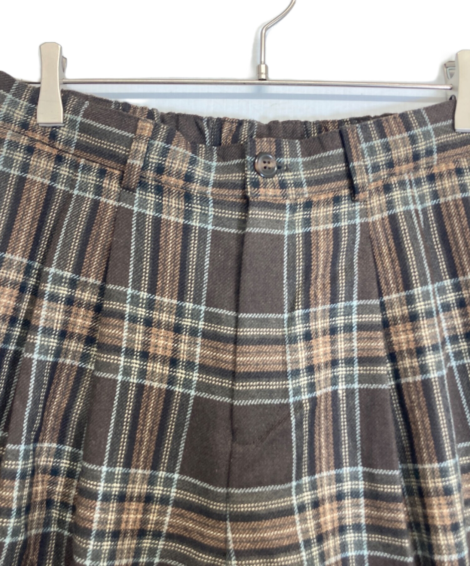 中古・古着通販】is-ness (イズネス) チェックパンツ ブラウン サイズ