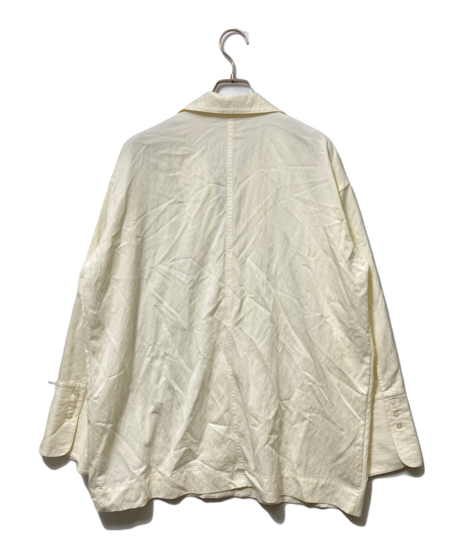 中古・古着通販】CLANE (クラネ) DEEP SKIPPER OVER SHIRT ベージュ 