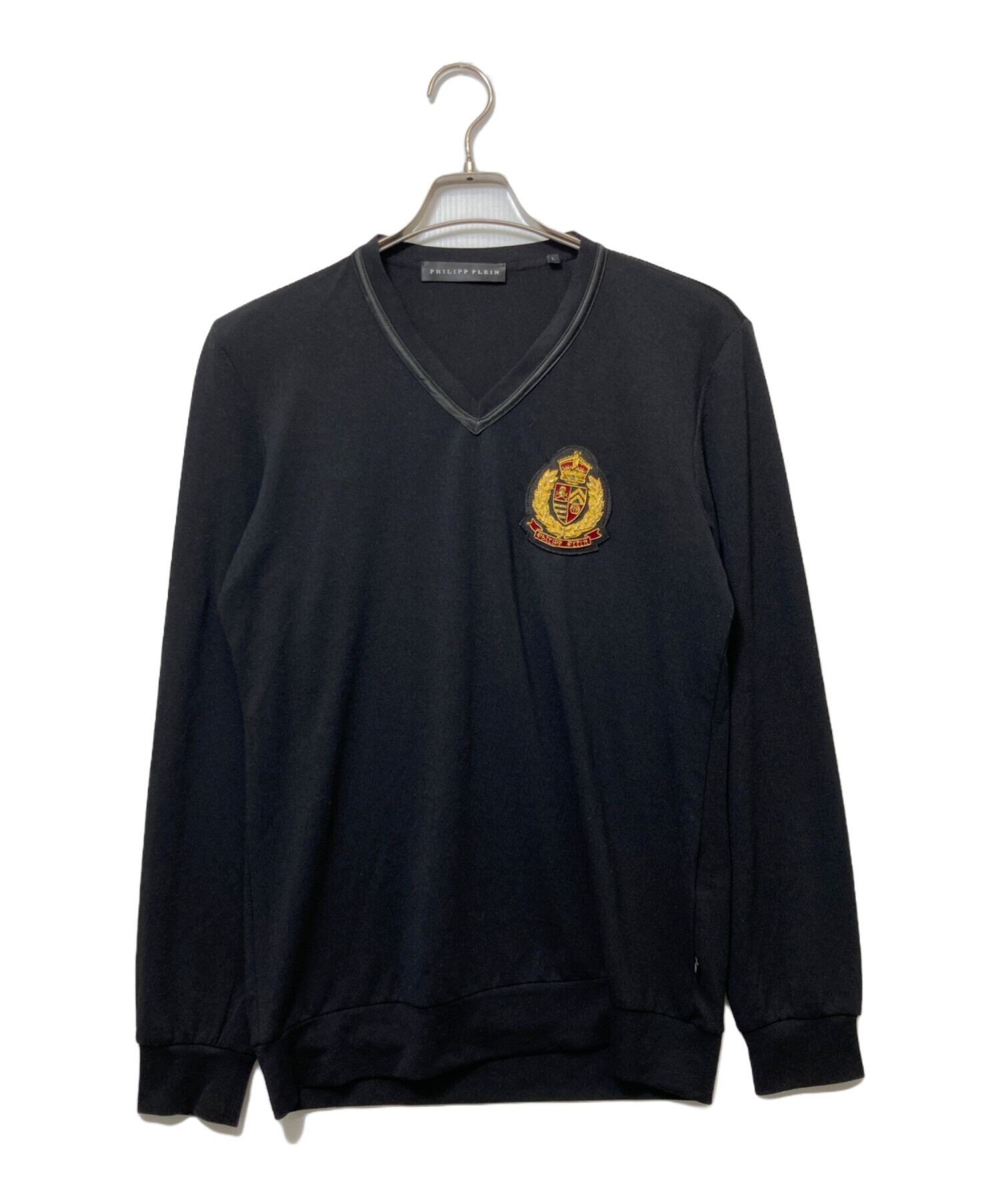 中古・古着通販】PHILIPP PLEIN (フィリッププレイン) ニット ブラック 