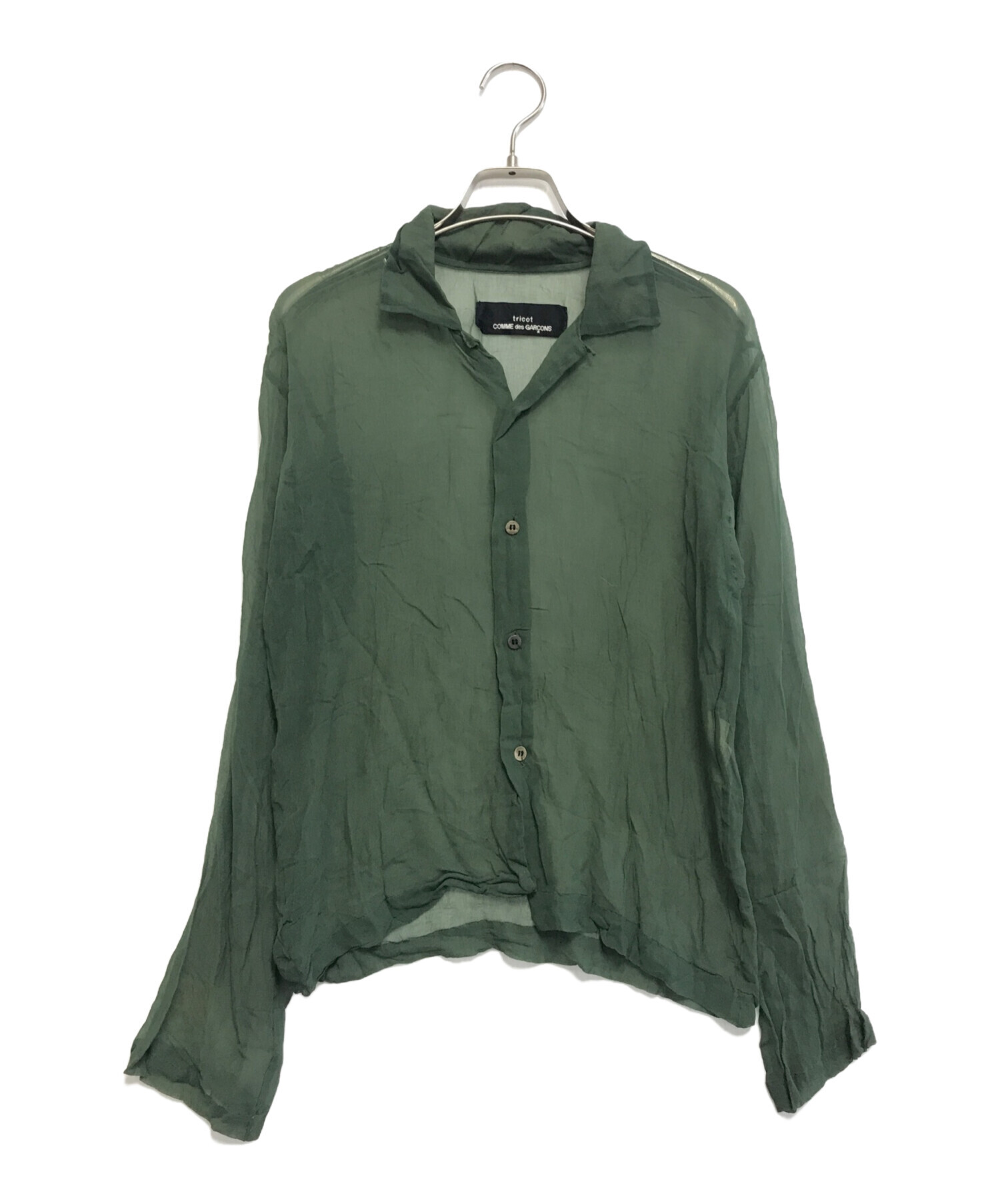 COMME des GARCONS コムコム　シアーブラウス 中古・古着通販】tricot COMME des GARCONS (トリココムデギャルソン