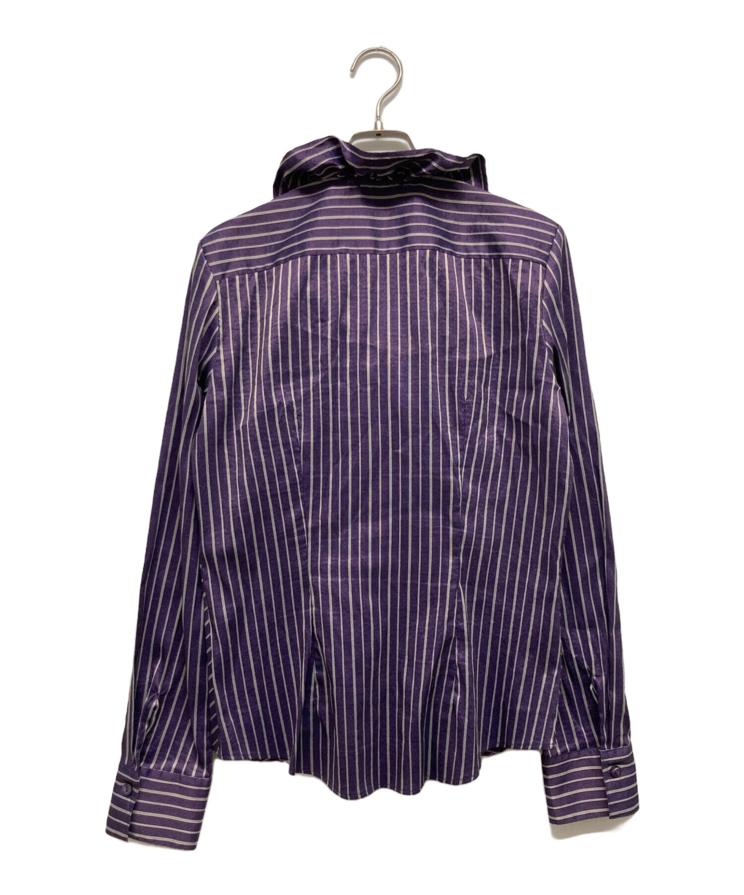 中古・古着通販】NARA CAMICIE (ナラカミーチェ) フリルブラウス 