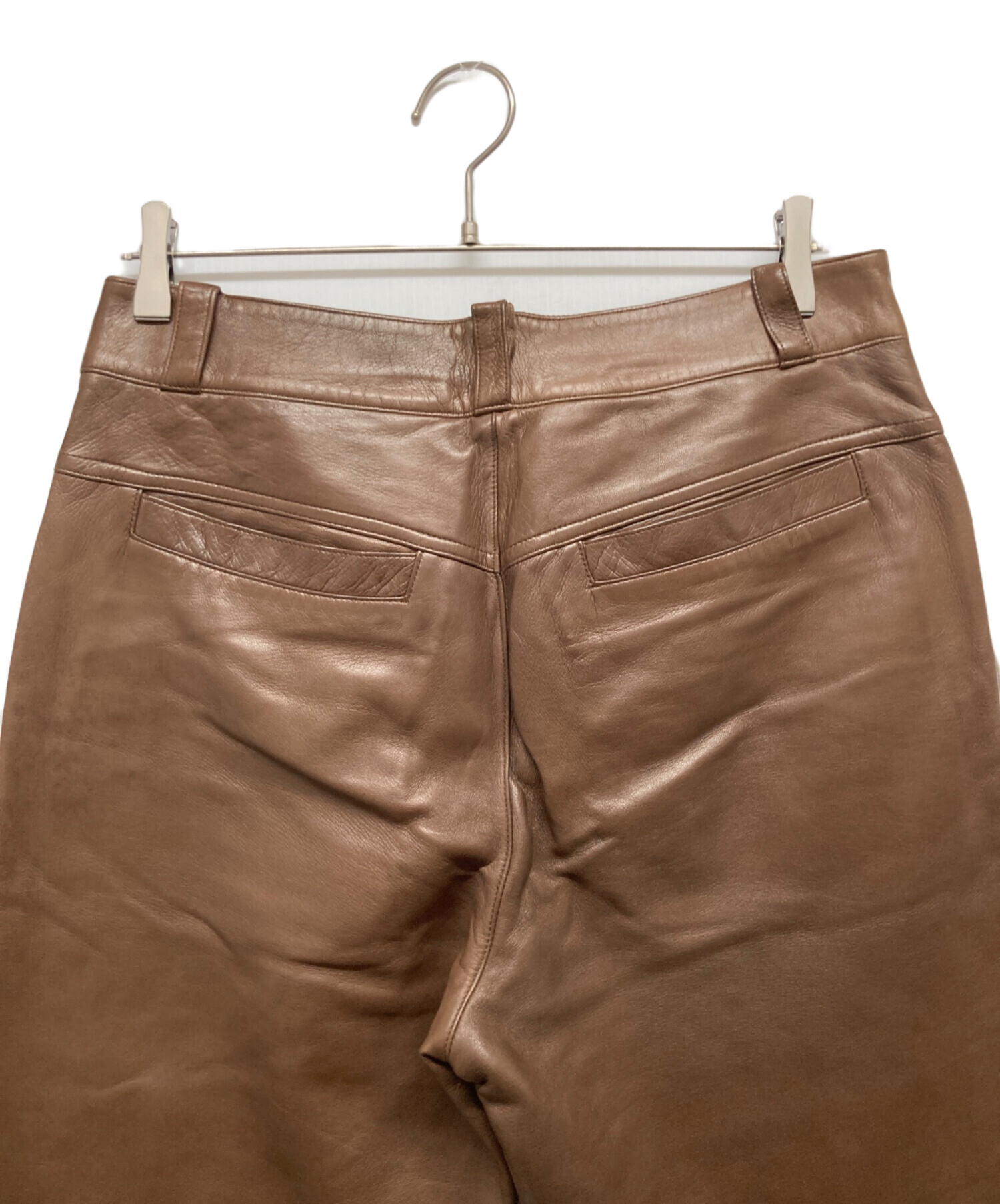 希少80sジャンニヴェルサーチ　レザーパンツ　ワイドスラックス　古着ビンテージ 希少80sジャンニヴェルサーチ レザーパンツ ワイドスラックス 古着