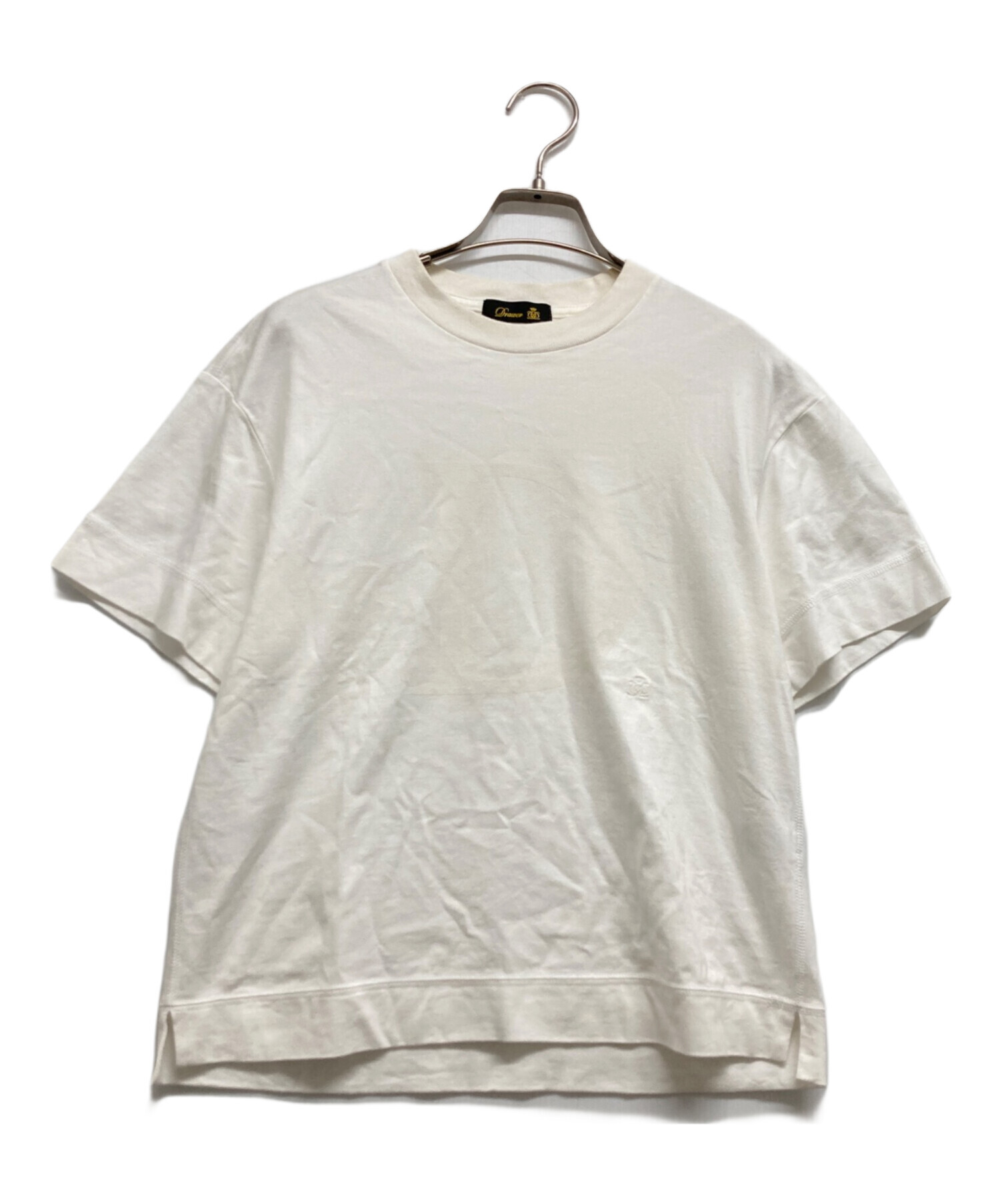 ドゥロワーF ロゴTシャツ 中古・古着通販】Drawer (ドゥロワー) ロゴTシャツ ホワイト サイズ:S